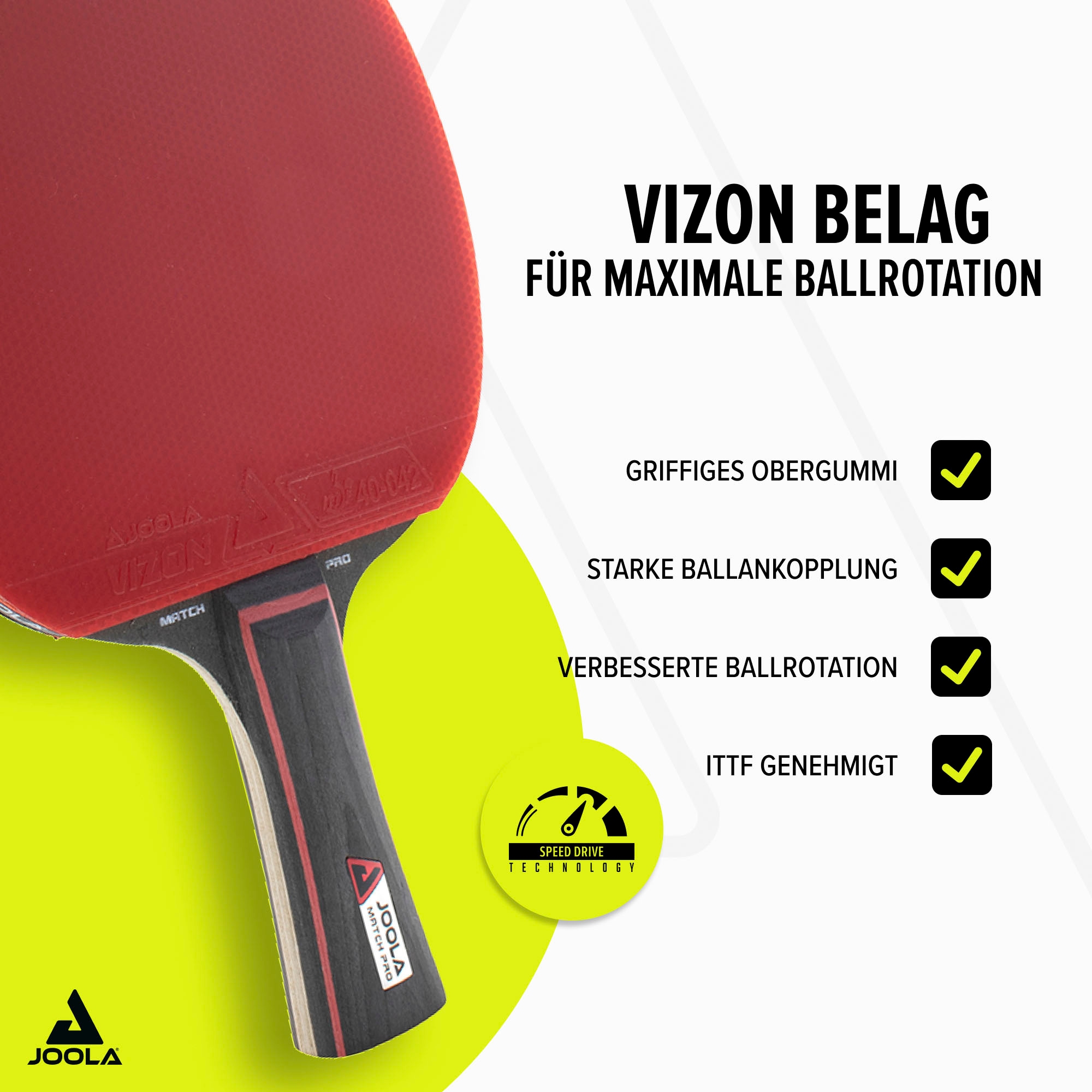 Joola Tischtennisschläger »Tischtennis-Set Duo Pro«, (Set, 6 tlg., mit Bällen-mit Tasche)