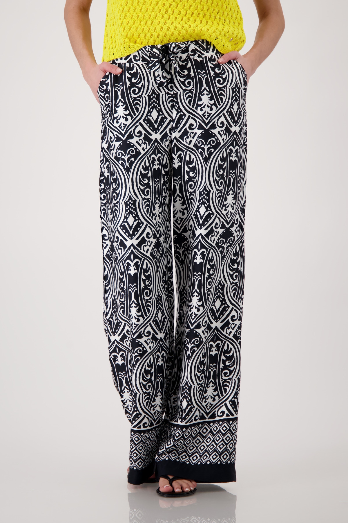 Monari Palazzohose  Regular fit mit Muster