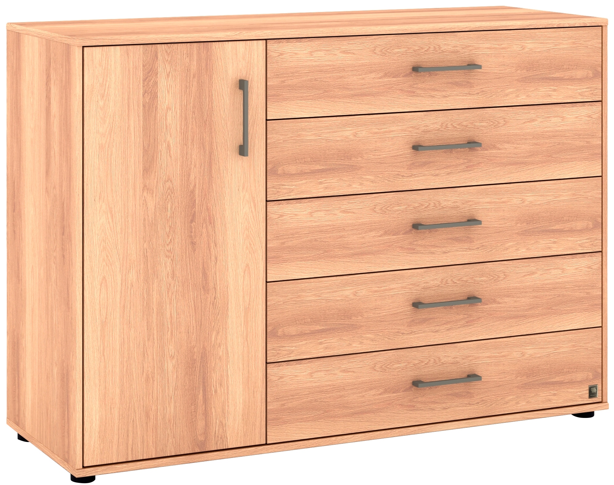 Musterring Kombikommode »Sorrent Sideboard, Wäscheschrank, mit Schubladen«, (Kommode, mit Selbsteinzug und Dämpfung, MADE IN GERMANY), mit Schubkästen, Fronten in Eiche massiv, Breite 120 oder 141 cm