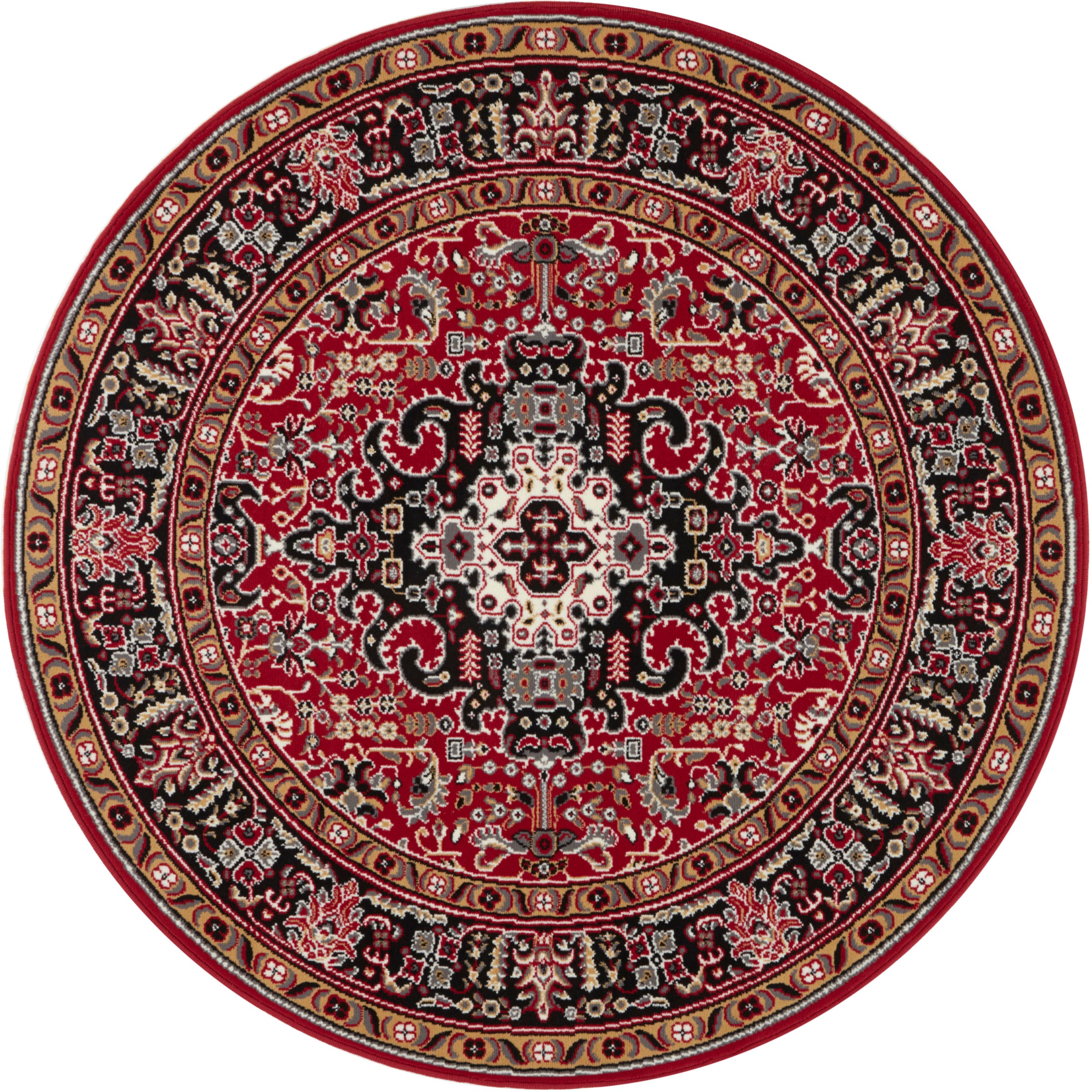 NOURISTAN Teppich »Skazar Isfahan«, rund, 9 mm Höhe, Kurzflor, Orient, Teppich, Vintage, Esszimmer, Wohnzimmer, Flur
