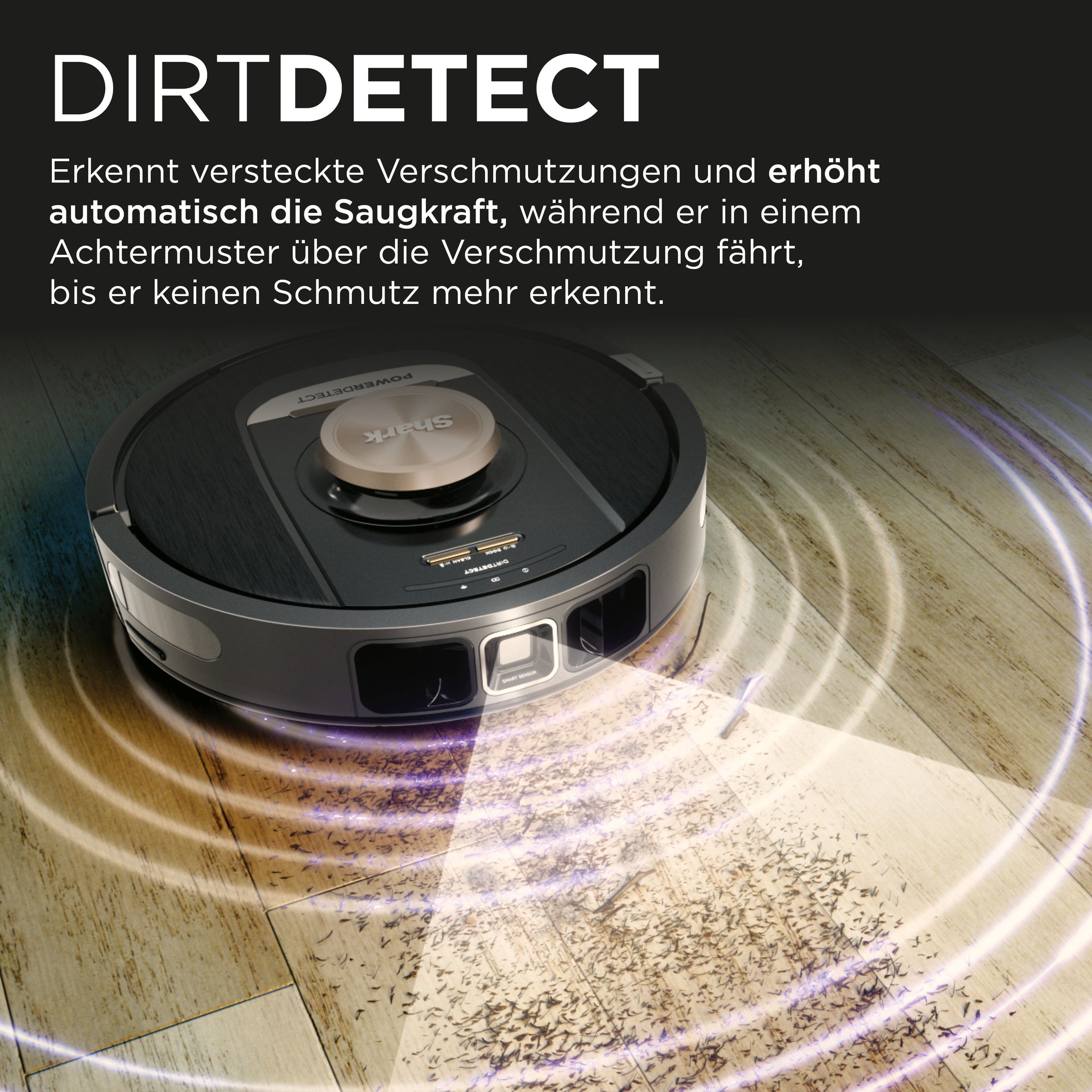 Shark Nass-Trocken-Saugroboter »RV2620WAEU«, PowerDetect selbstentleerender Saugroboter