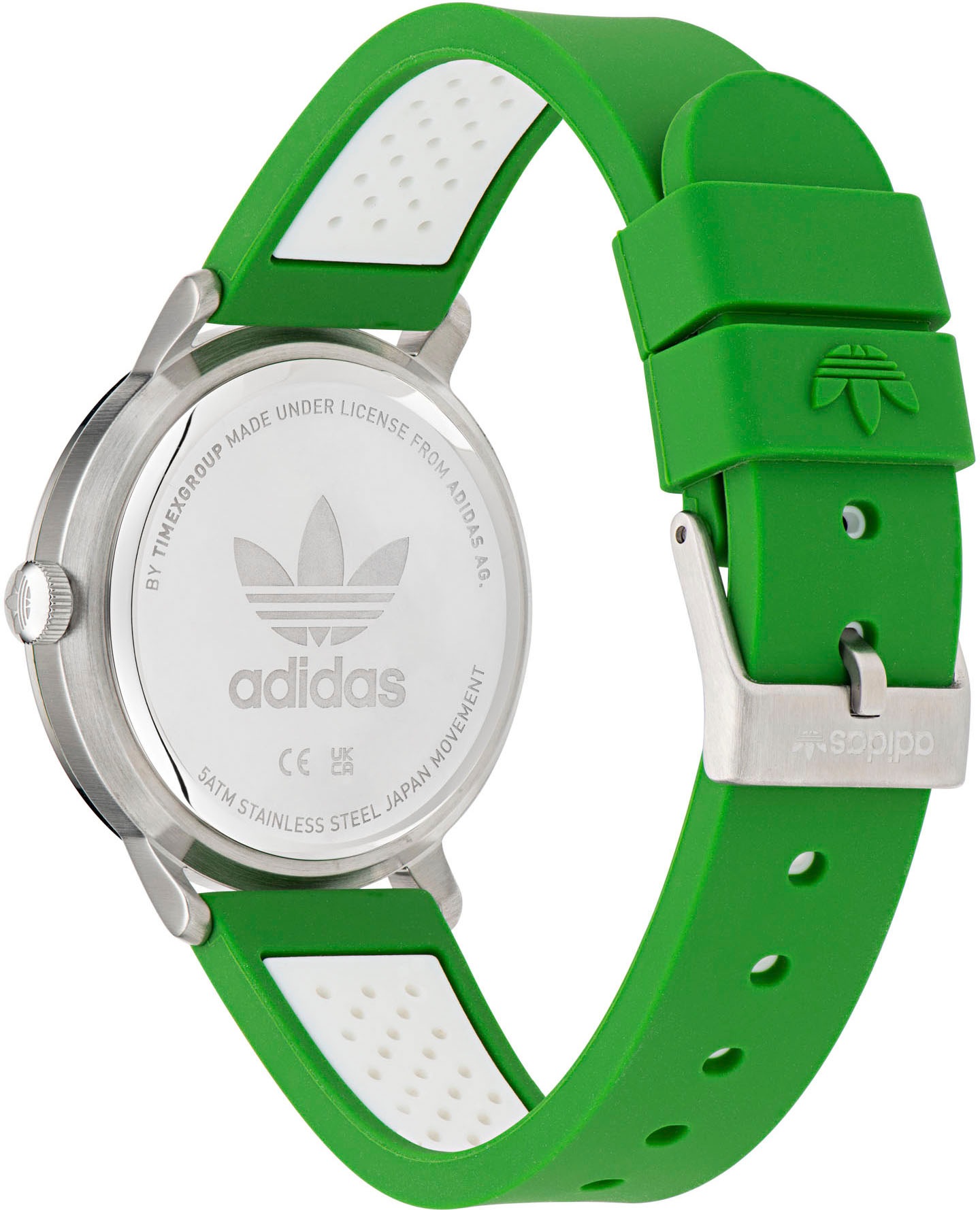 adidas Originals Quarzuhr »CODE ONE 3H«, Armbanduhr, Damenuhr, Herrenuhr, unisex, analog, Silikonarmband