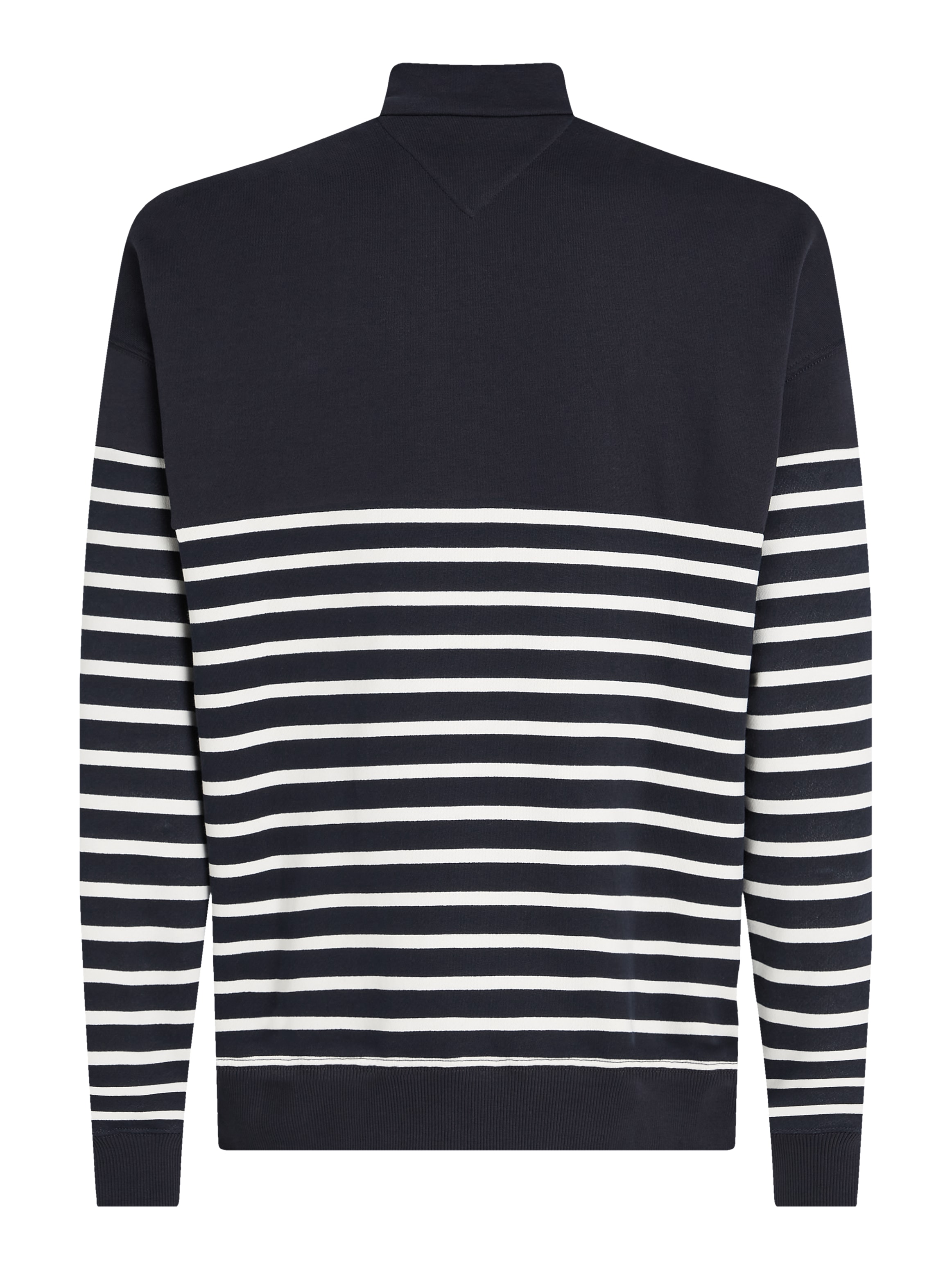Tommy Hilfiger Sweatshirt »PLACED STRIPE 1/4 ZIP«, Mit Rundhalsausschnitt