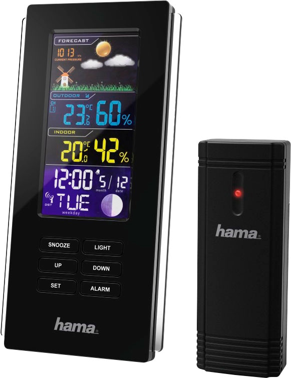 Hama Wetterstation »Außensensor, Funk, Innen-/Außentemperatur, Wettervorhersage Außensensor, bestellen online Wettervorhersage«, Innen-/Außentemperatur, bei Funk, OTTO