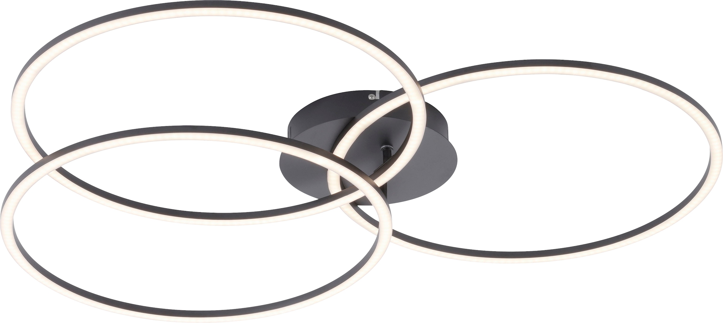 JUST LIGHT LED Deckenleuchte »IVANKA«, 3 flammig, Leuchtmittel LED-Board | LED wechselbar, stufenlos dimmbar (SimplyDim - Funktion); zwei Ringe sind schwenkbar