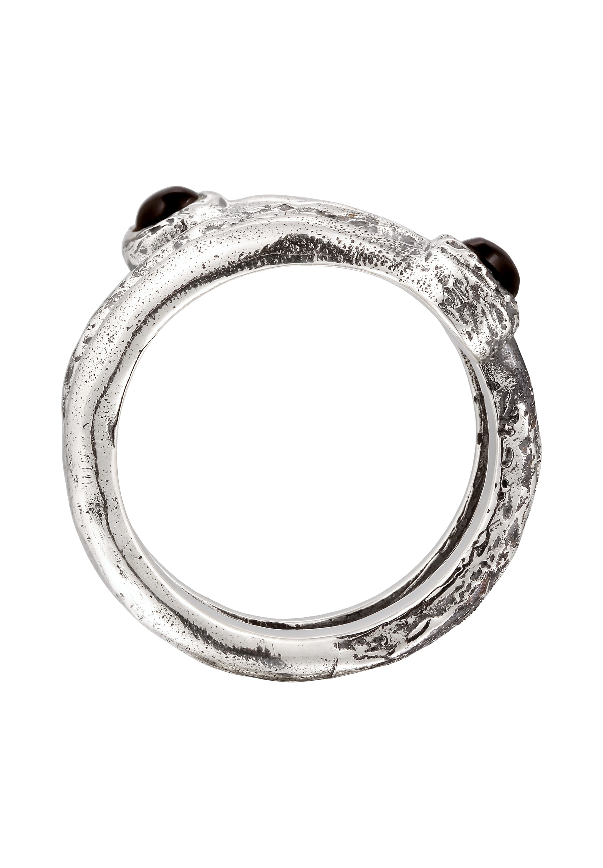 HAZE & GLORY Silberring »Ring Onyx Schwarz 925 Sterling Silber«