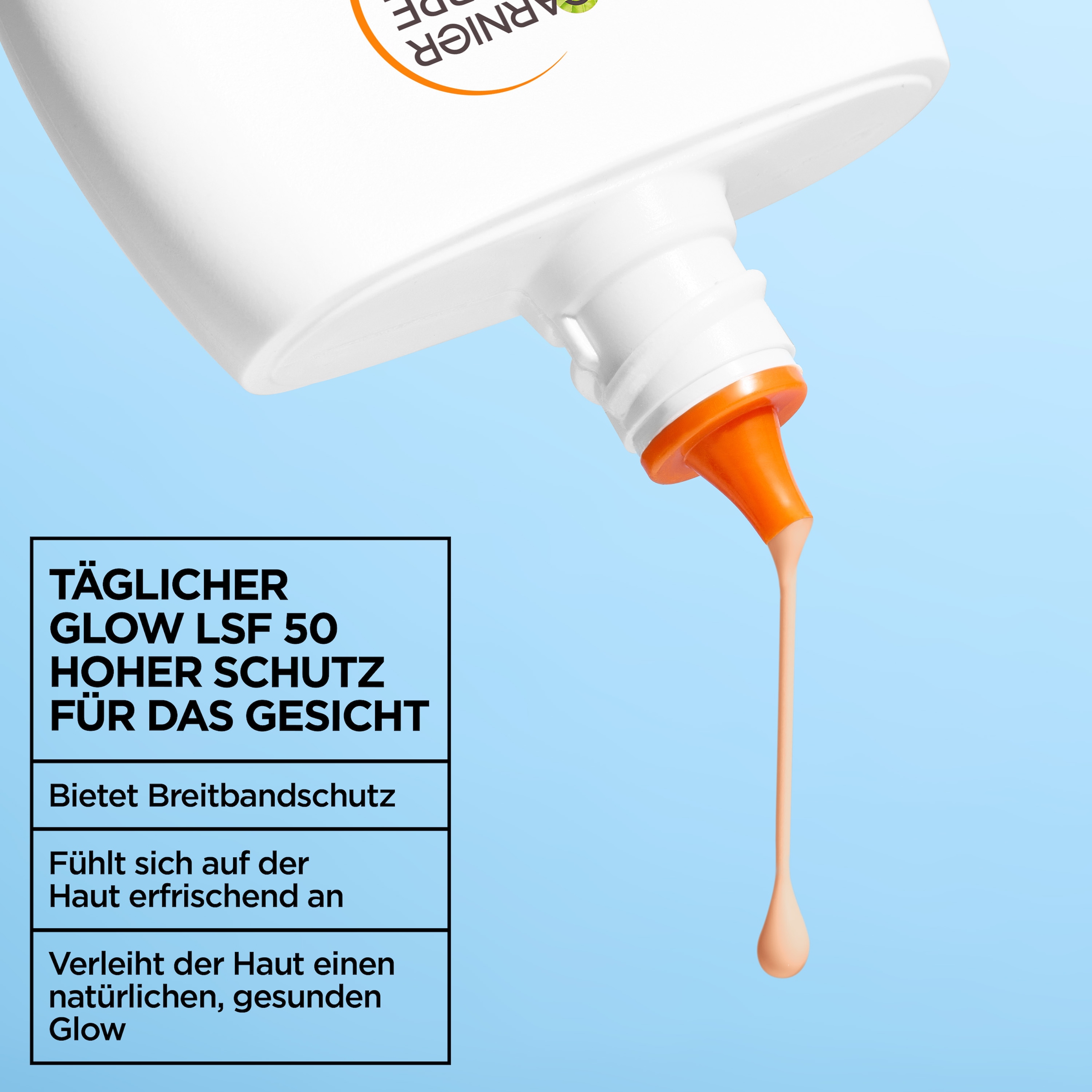 GARNIER Sonnenschutzfluid »Garnier Super UV UV-Water-Fluid Glow LSF 50«