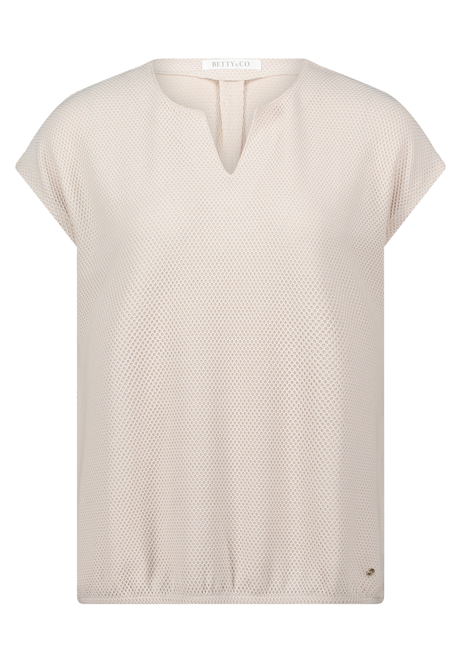 Betty&Co Rundhalsshirt »Casual-Shirt mit Struktur«