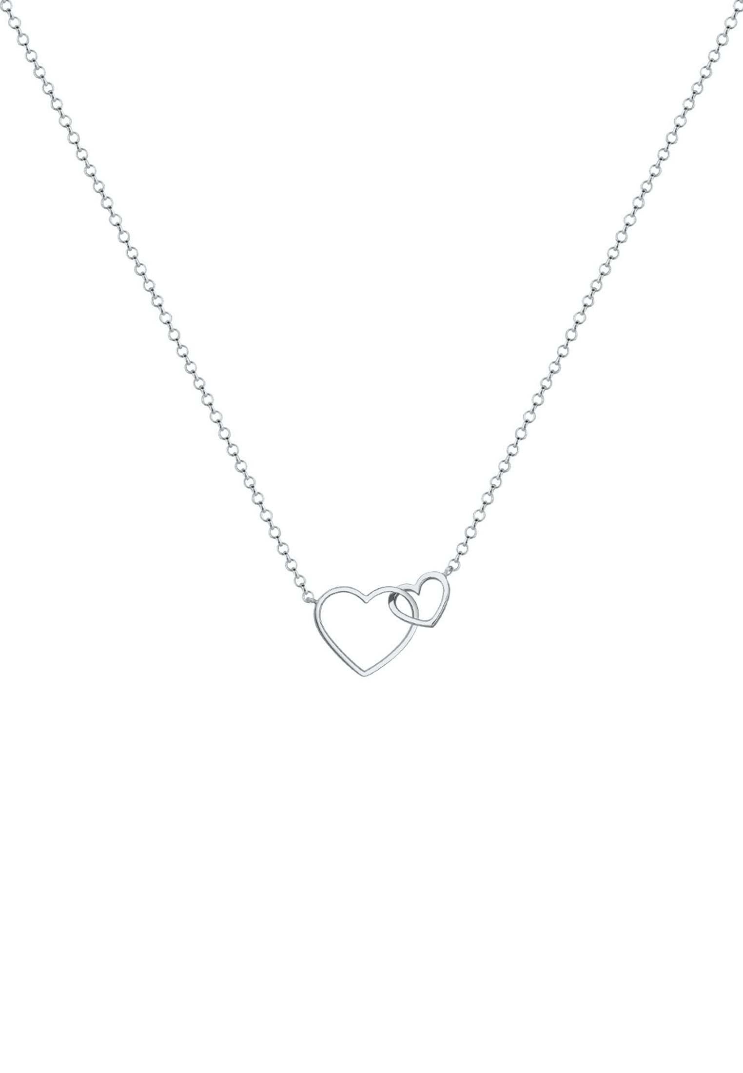 Elli Kette mit Anhänger »Halskette Herz Unendlichkeit Liebe 925 Silber«