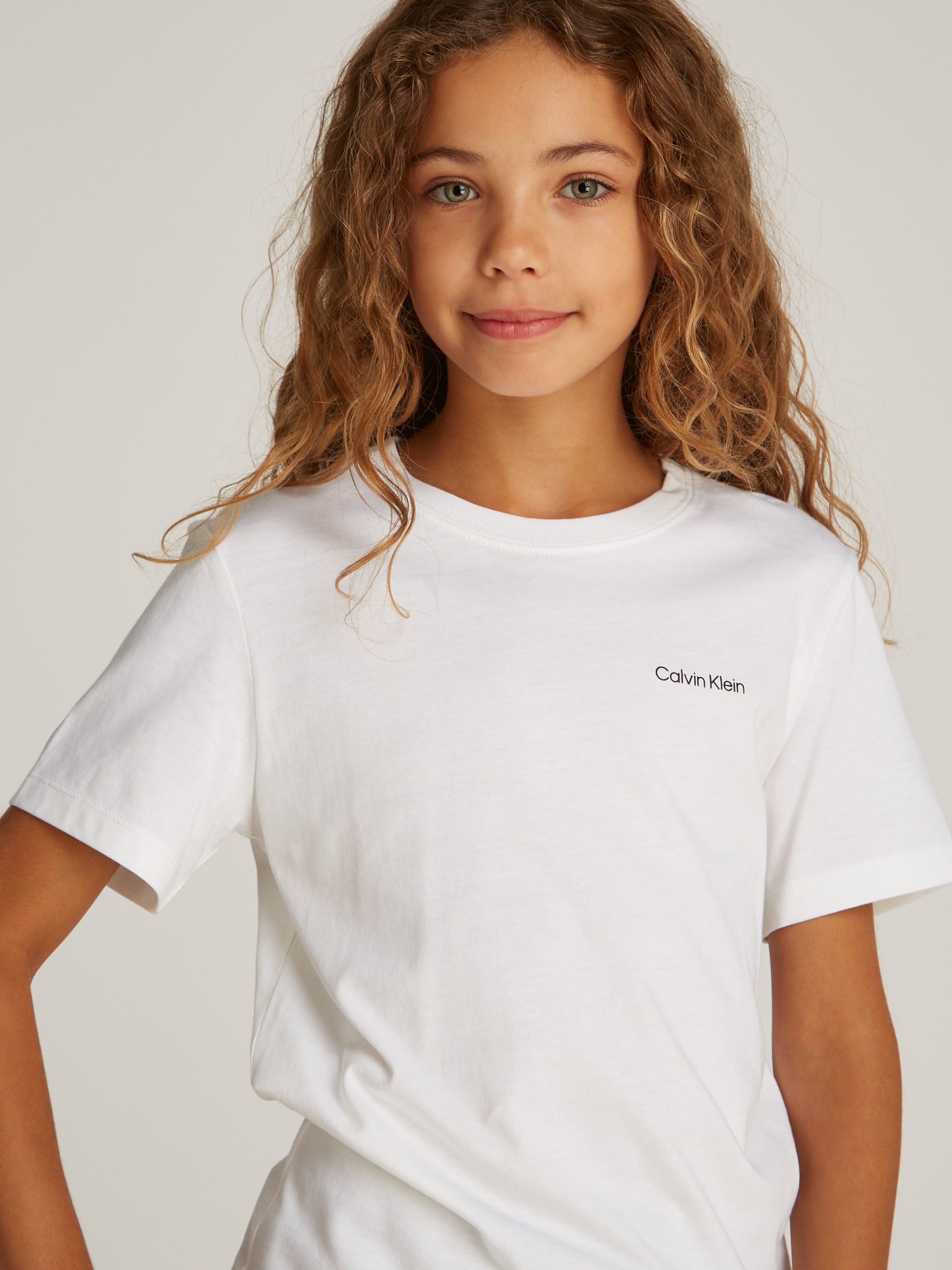 Calvin Klein Jeans T-Shirt »Chest Inst.Logo Ss T-Shirt«, für Kinder bis 16 Jahre und mit Logoschriftzug