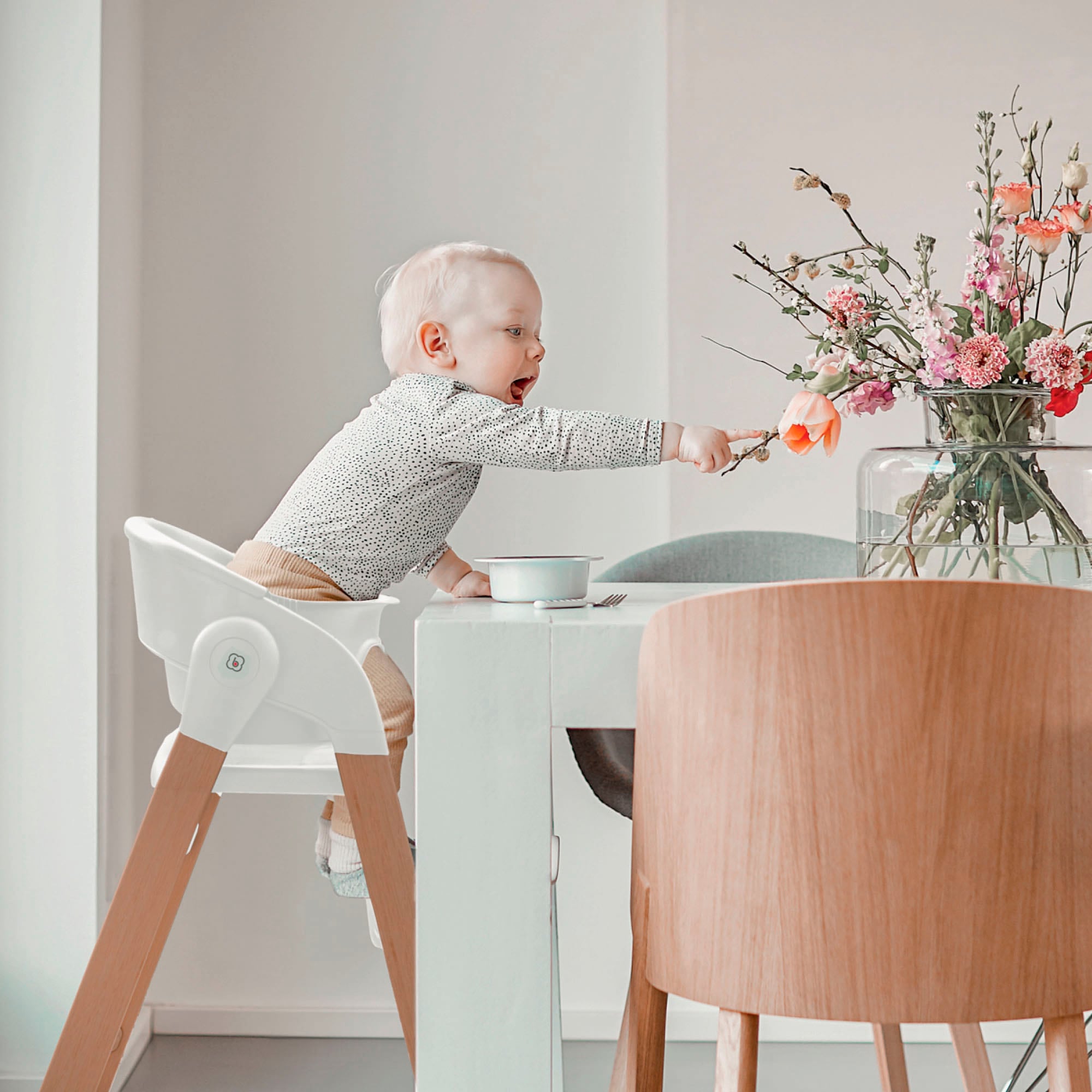 BabyGo Kombihochstuhl »Levels«, inklusive Wippe