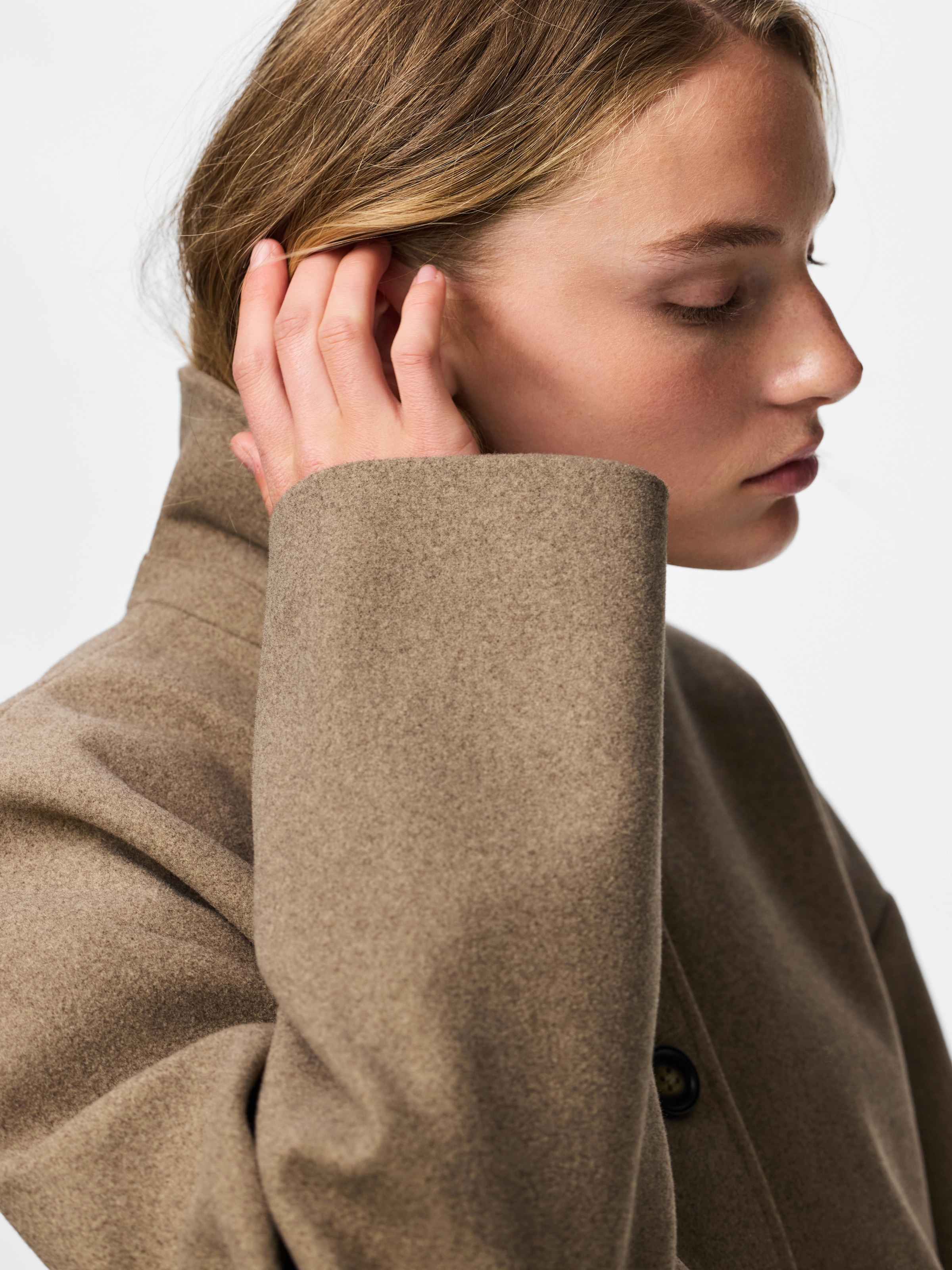 pieces Kurzjacke »PCAYA SHORT COAT NOOS BC« Kunstfaser