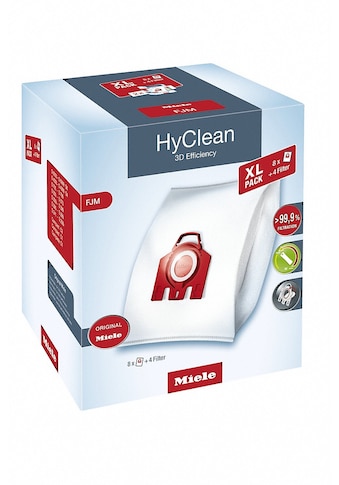 Staubsaugerbeutel »FJM XL HyClean 3D XL-Pack HyClean 3D Ef«, (Packung, 12 St.)