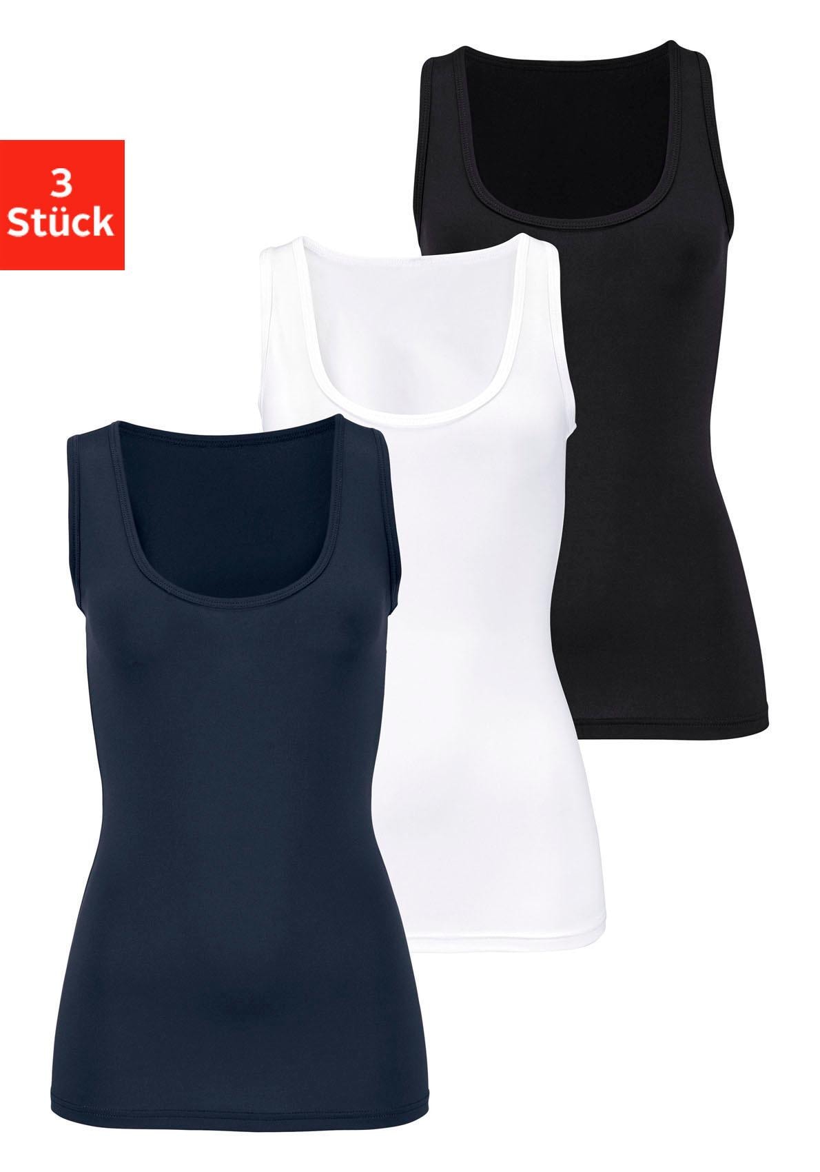 Vivance 3er-Pack), Unterhemd, Tanktop, online OTTO Unterziehshirt (Packung, Microfaser, weicher active aus bei