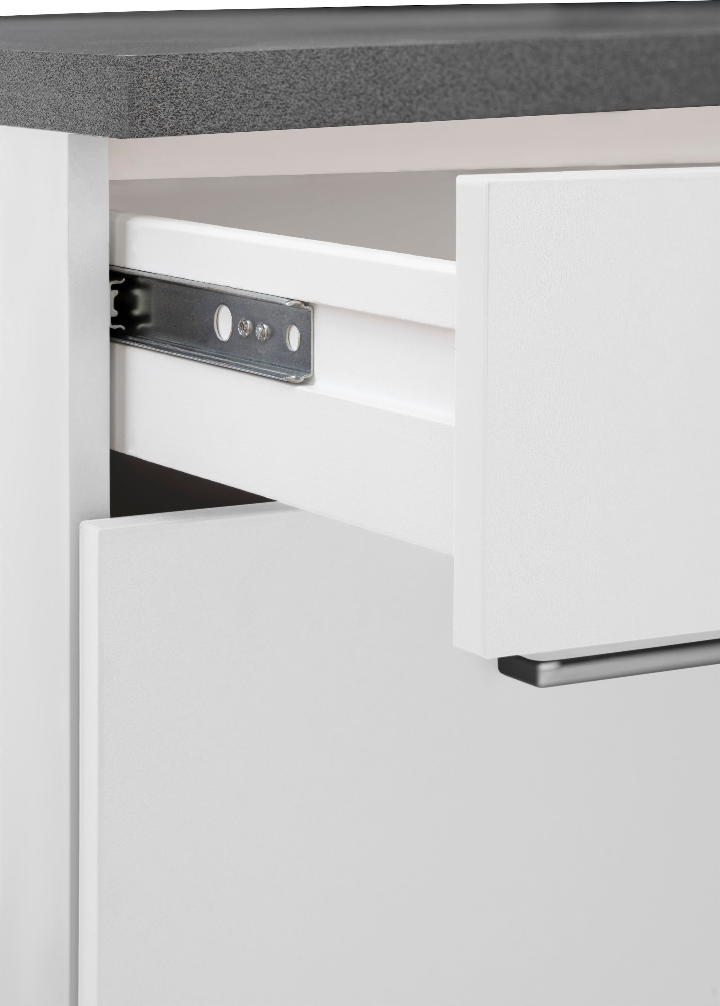 HELD MÖBEL Winkelküche »Paris«, mit E-Geräten, Stellbreite 220/220 cm