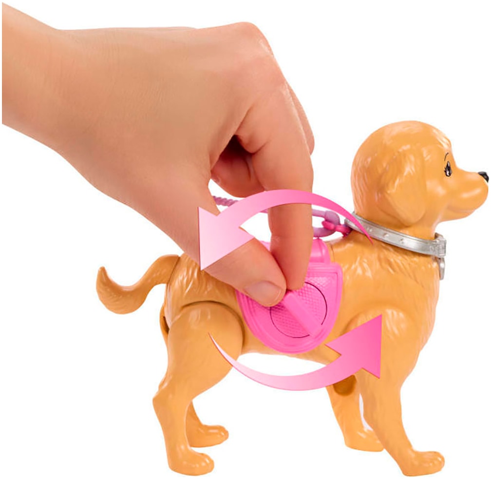 Barbie Anziehpuppe »Barbie Hundespaziergang Spielset« mit Puppe