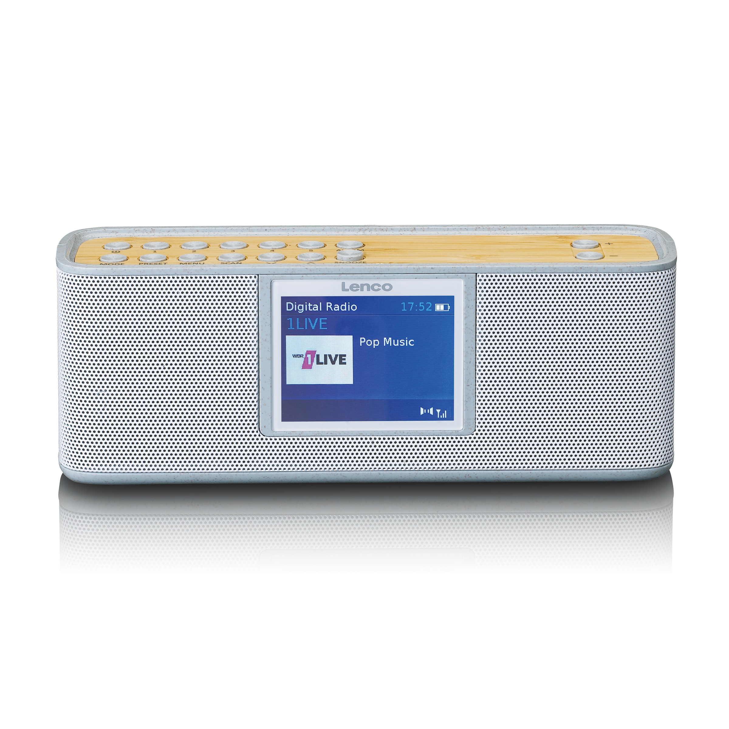 Lenco Digitalradio (DAB+) »PDR-046GY«, (Digitalradio (DAB+)-FM-Tuner mit RDS 6 W)