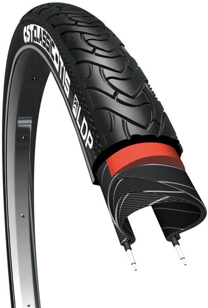 Cst Fahrradreifen »Classic Otis-3 Reflex« in schwarz, Größe 28 x 1,5