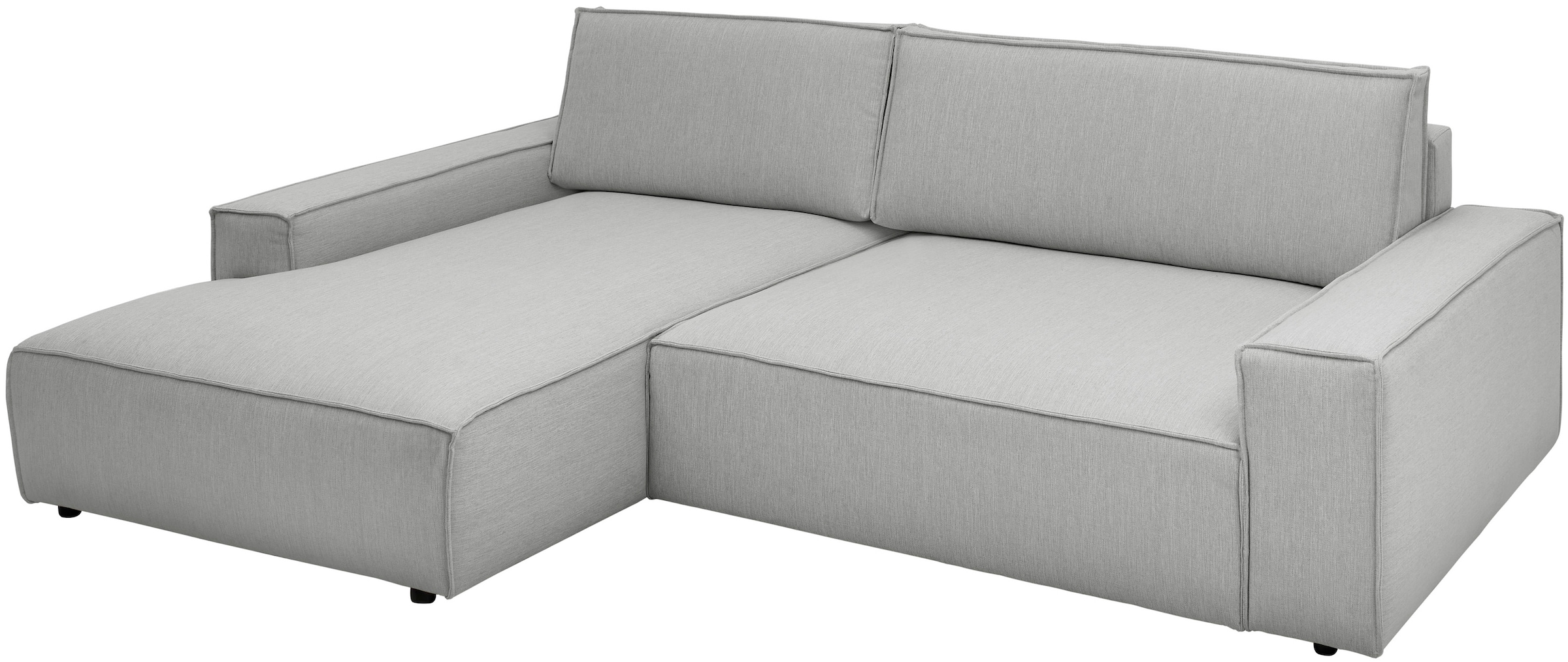 Home affaire Ecksofa »NEU: SHERWOODL XXL 284, Big-Sofa L-Form, tiefe Sitzfläche 95 cm, Cord,«, Leinenoptik, Recamiere rechts/links, auch als Schlafsofa stellbar
