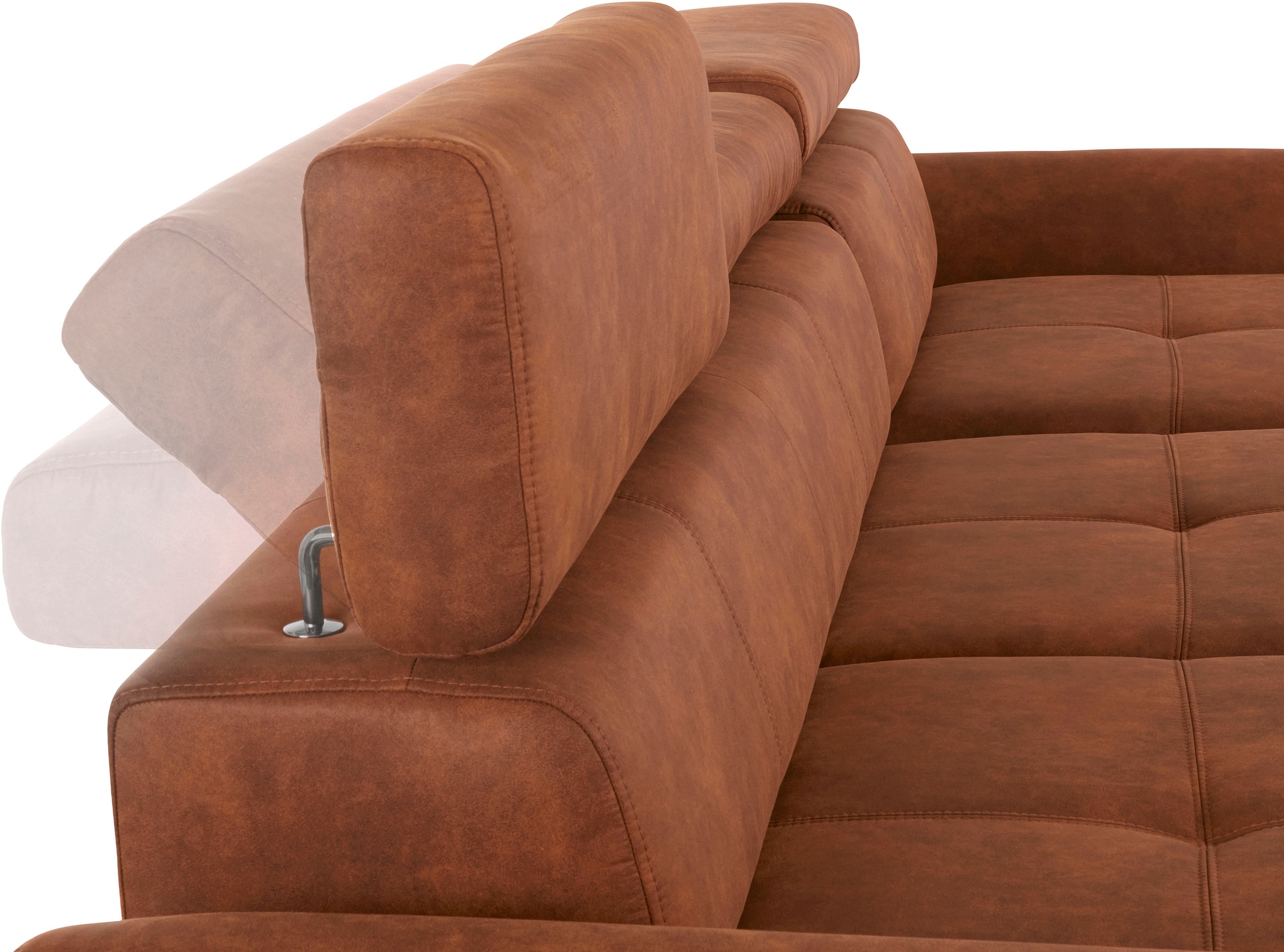 exxpo - sofa fashion Ecksofa »Maretto, bequem und komfortabel, L-Form«, inkl. Kopf- bzw. Rückenverstellung, wahlweise mit Bettfunktion