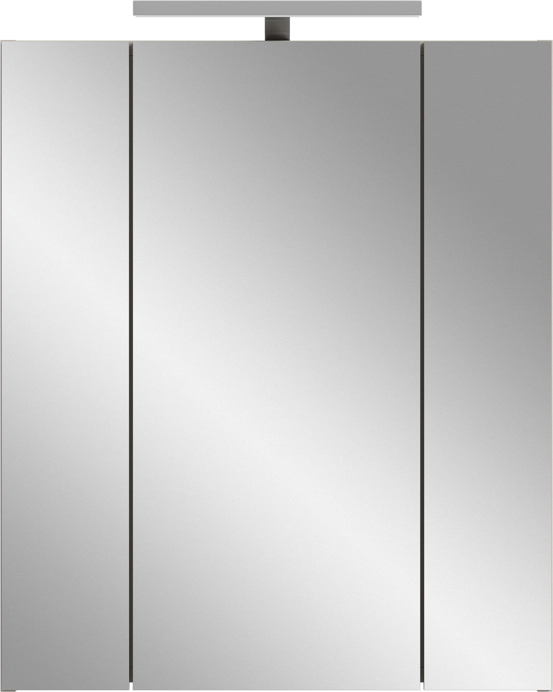 welltime Spiegelschrank »FLORENZ, inkl. Beleuchtung, Breite 60 cm, 3 Spiegeltüren« TOPSELLER!,  in verschiedenen Farben erhältlich, Badmöbel, Badschrank, Schrank, Bad