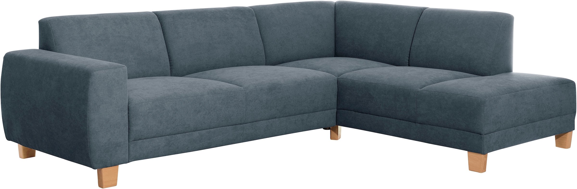 Max Winzer® Ecksofa »Blackpool modern, mittlere Sitzhärte mit hochwertiger Schaumpolsterung«, Lounge-Charakter durch niedrigen, leicht gewölbten Rücken