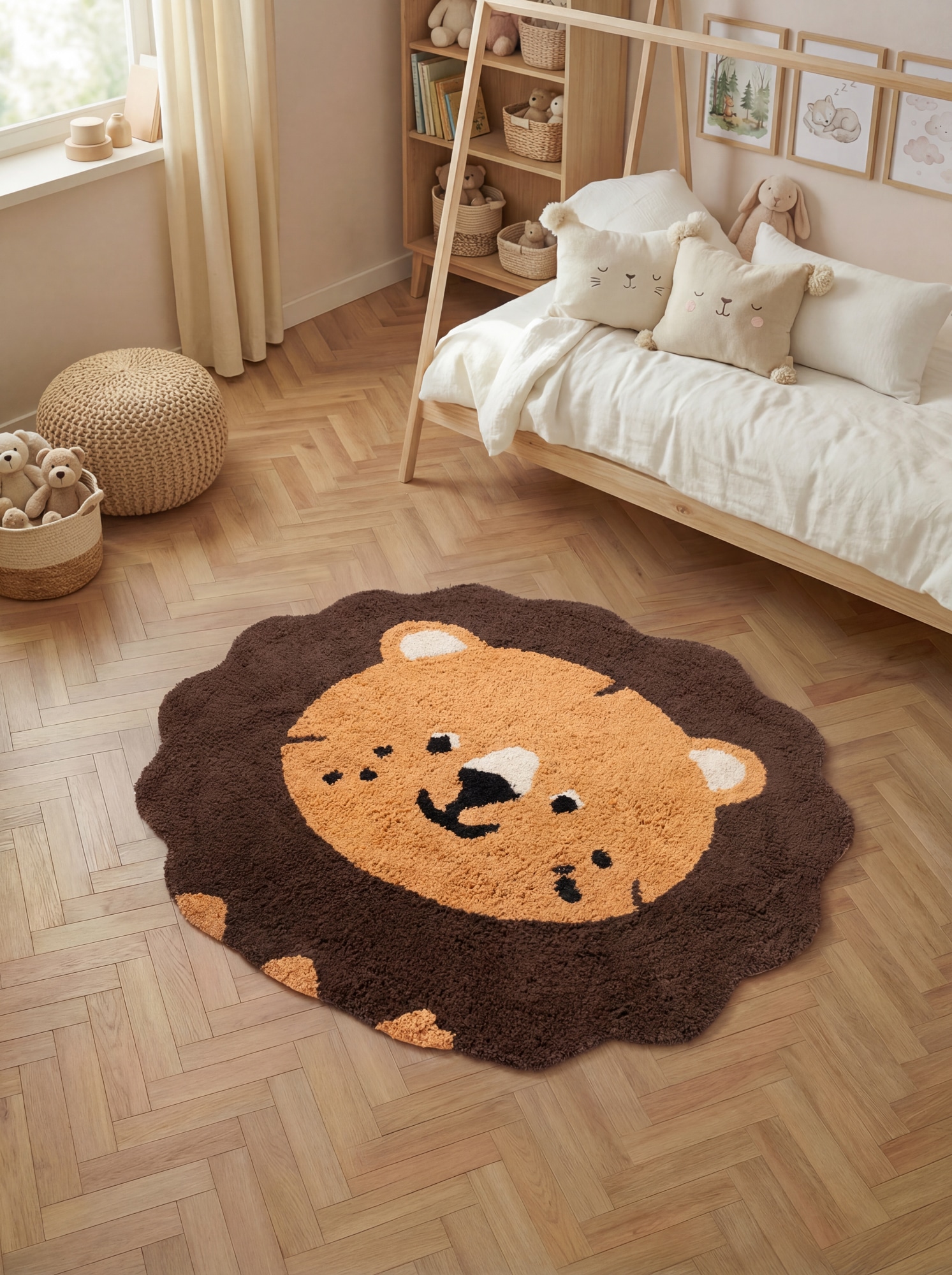 HANSE Home Kinderteppich »Lea« Motivform 10 mm Höhe Waschbar, Handgemacht, Baumwolle, Rutschfest Spielteppich Kinderzimmer