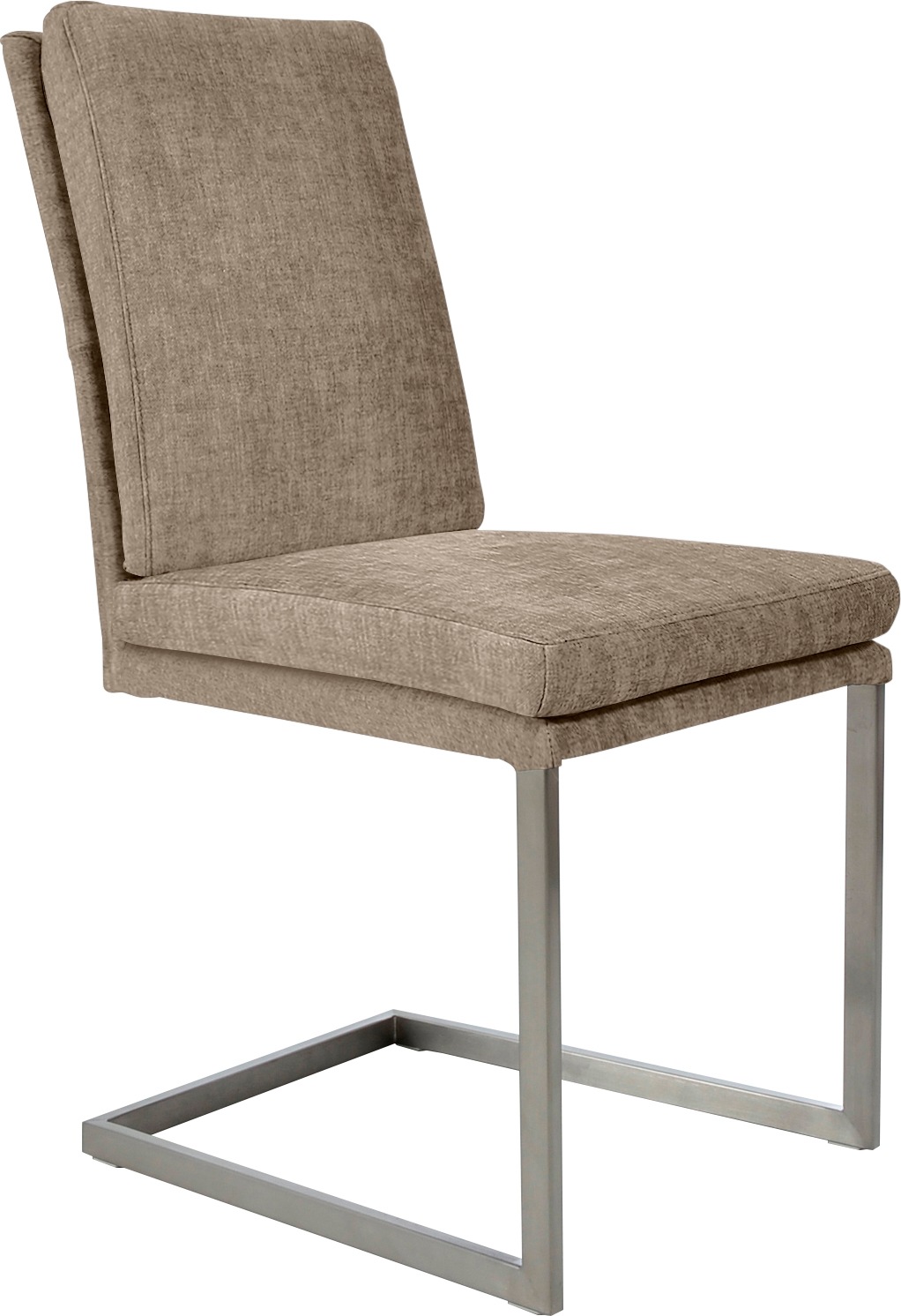 K+W Komfort & Wohnen Freischwinger () stabiles Hochkantrohr, Untergestell in Edelstahloptik oder schwarz