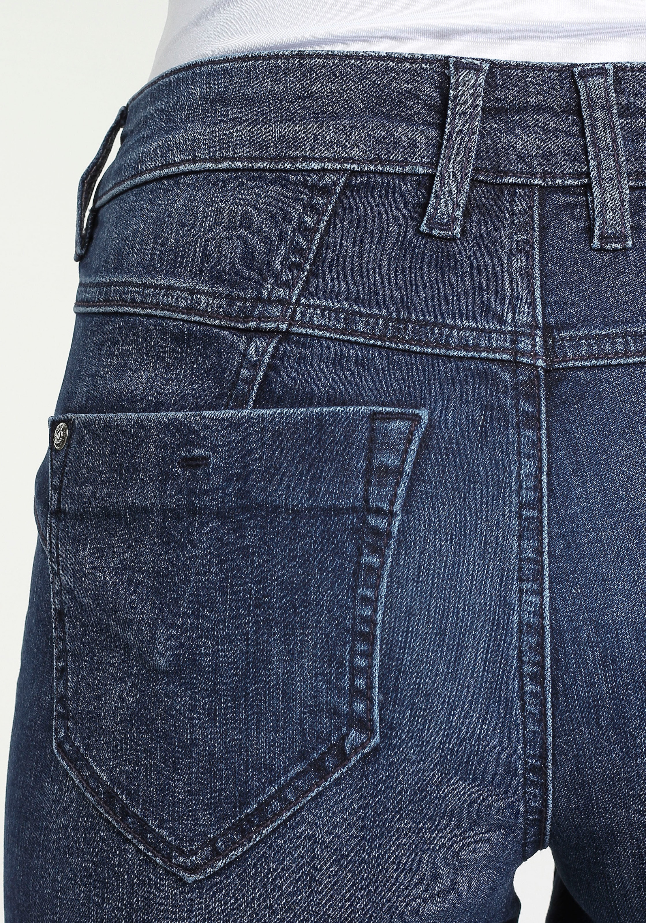 GANG Skinny-fit-Jeans »94MARISSA«, mit modischer & V-Passe OTTO kaufen vorn bei hinten