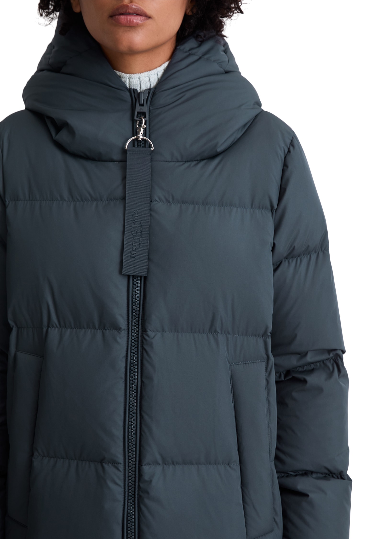 Marc O'Polo Daunenmantel, am Saum mit seitlichen Zipper-Schlitzen