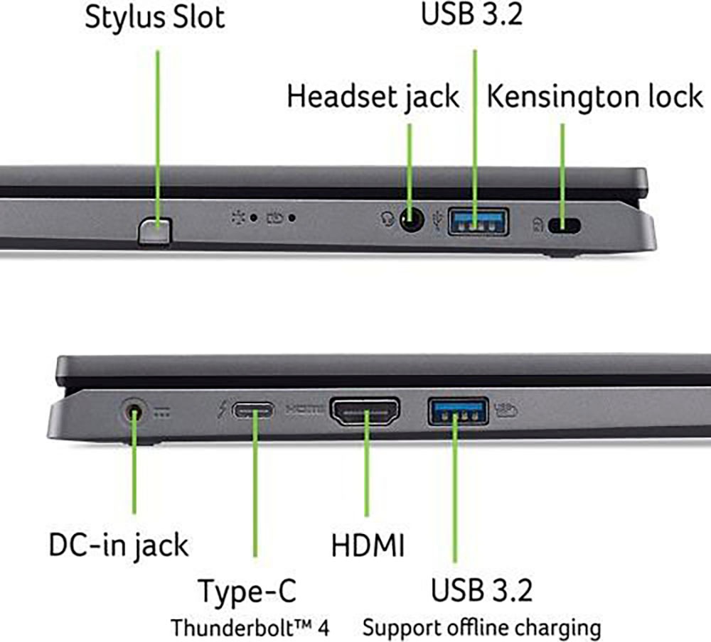 Acer Notebook »A5SP14-51MTN-59P1«, 35,56 cm, / 14 Zoll, Intel, Core i5, Iris Xe Graphics, 512 GB SSD