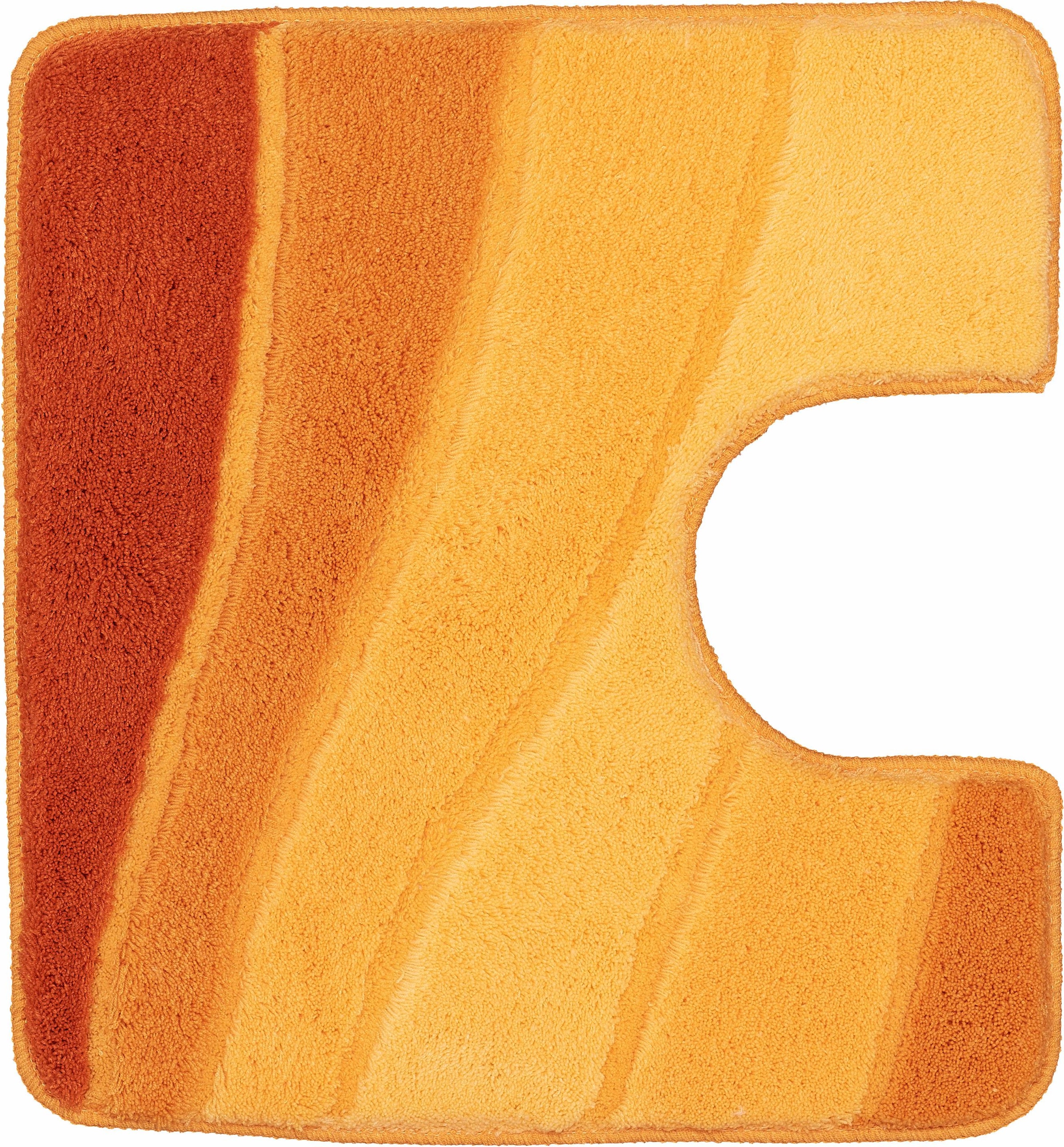 MEUSCH Badematte »Ocean«, rutschhemmend beschichtet, fußbodenheizungsgeeignet, Badteppich, Wellen Design, mit Farbverlauf, Hoch-Tief Effekt, waschbar