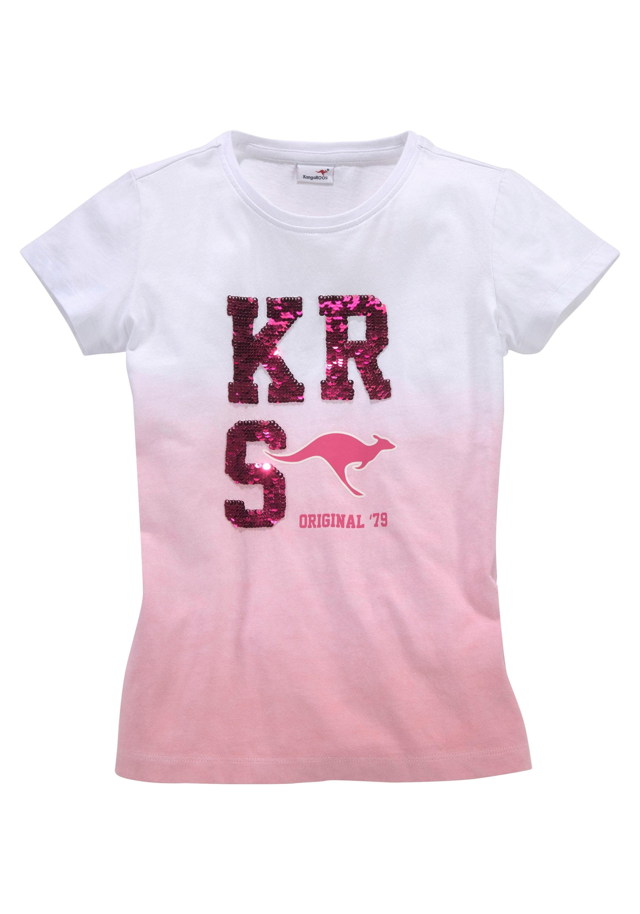 Wendepailletten T-Shirt, Im OTTO Farbverlauf bei mit KangaROOS