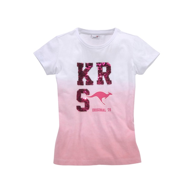 KangaROOS T-Shirt, Im Farbverlauf mit Wendepailletten bei OTTO