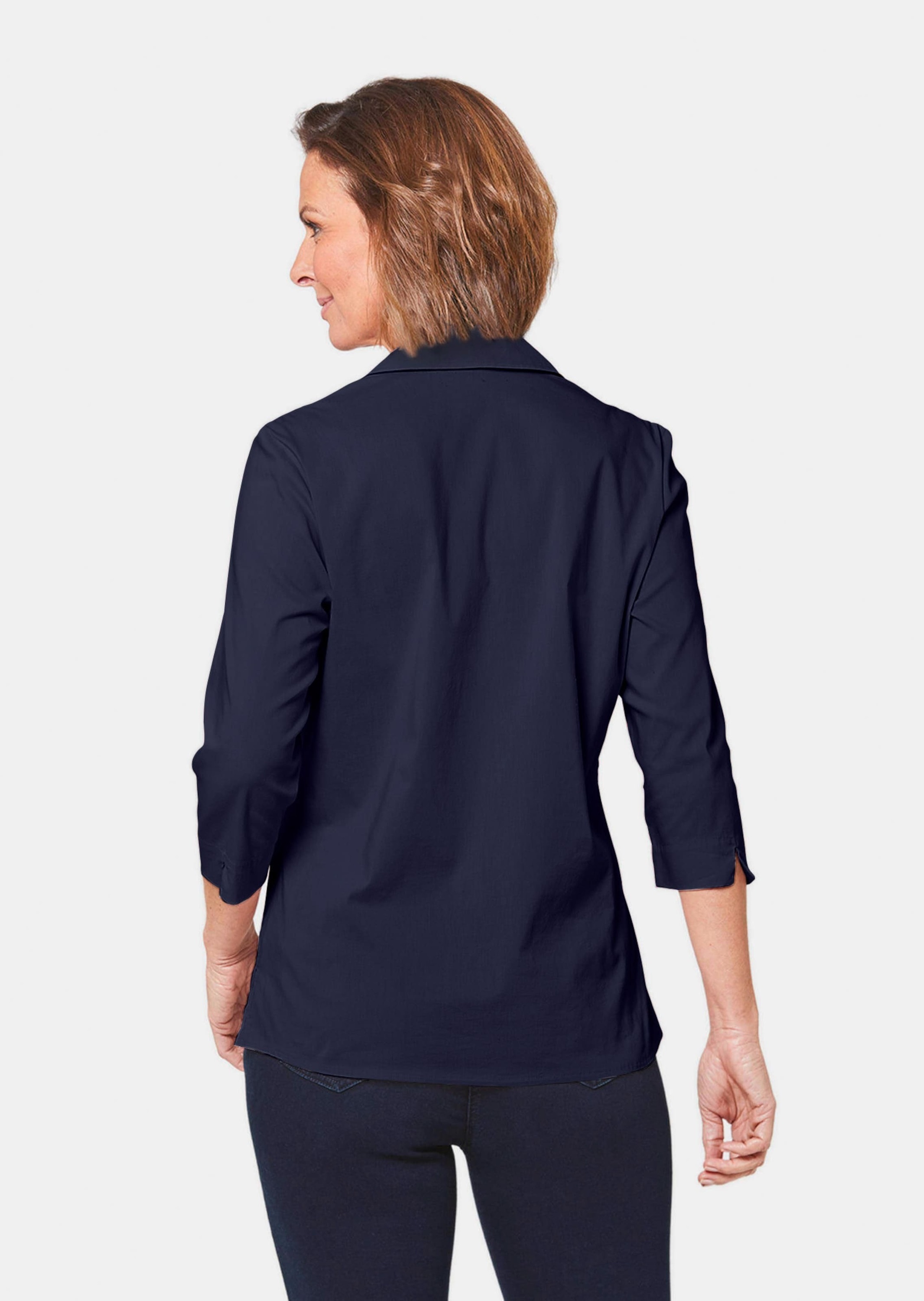 GOLDNER Hemdbluse »Stretchbequeme Bluse mit Baumwolle«