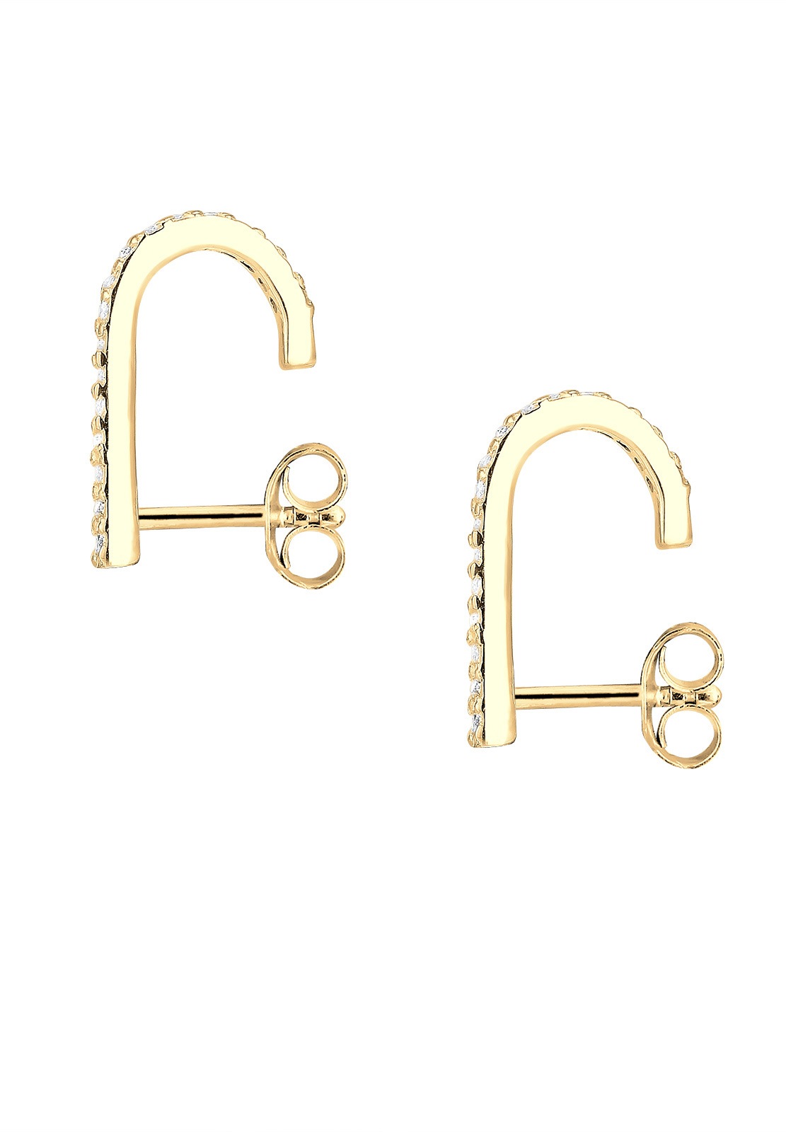 Elli Paar Ohrstecker »Ohrringe Ohrstecker Suspender Zirkonia Weiß 925 Sterling Silber«