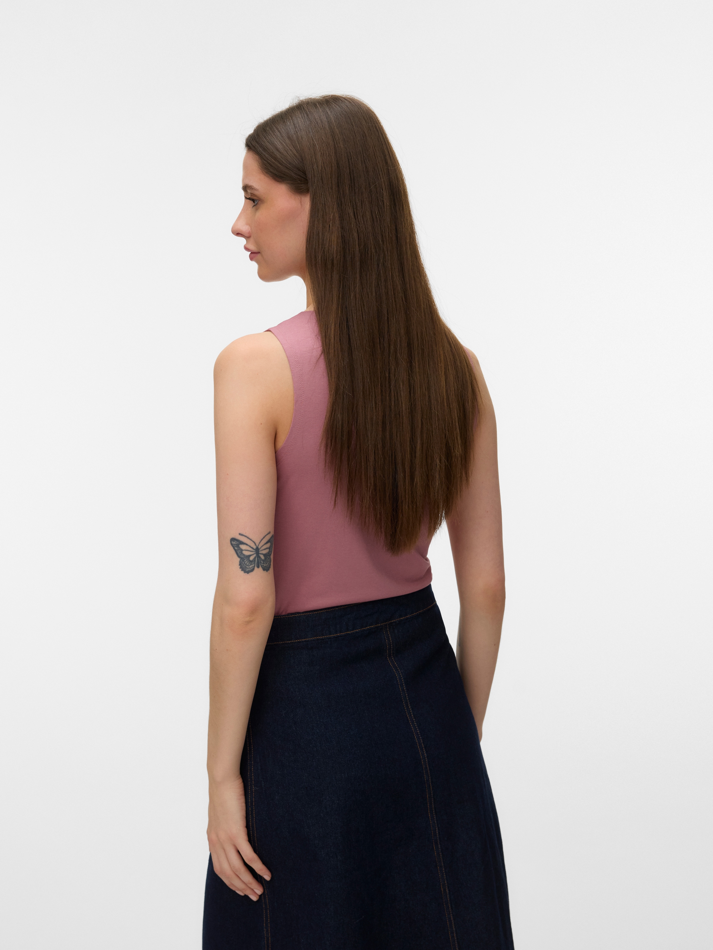 Vero Moda Shirttop »VMPANDA MODAL SL TOP JRS NOOS« Baumwollmischung, slim fit