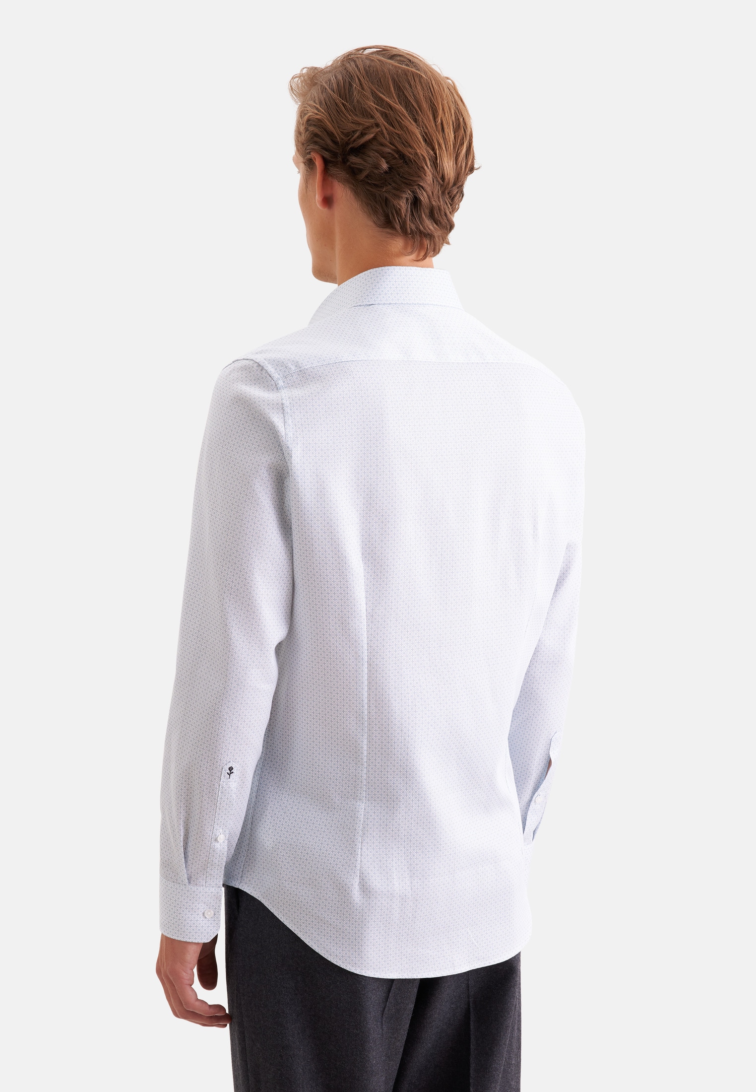 seidensticker Businesshemd »Schwarze Rose« X-Slim 1/1 Kentkragen Druck