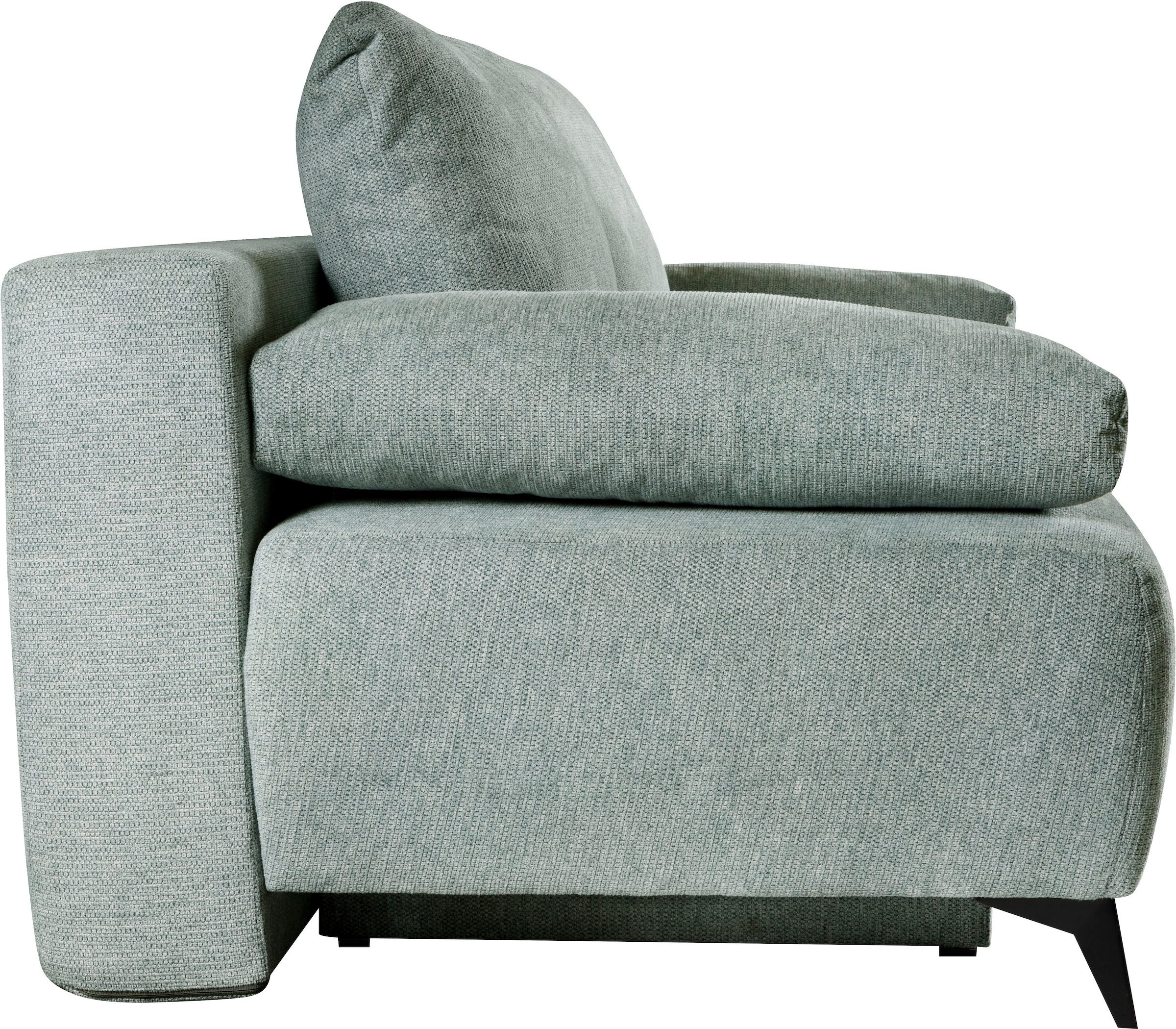 WERK2 Schlafsofa »Viktoria mit Komfortsitz- und Liegehöhe, Breite 200cm,« bequemes 2-Sitzer Schlafcouch mit Bettkasten