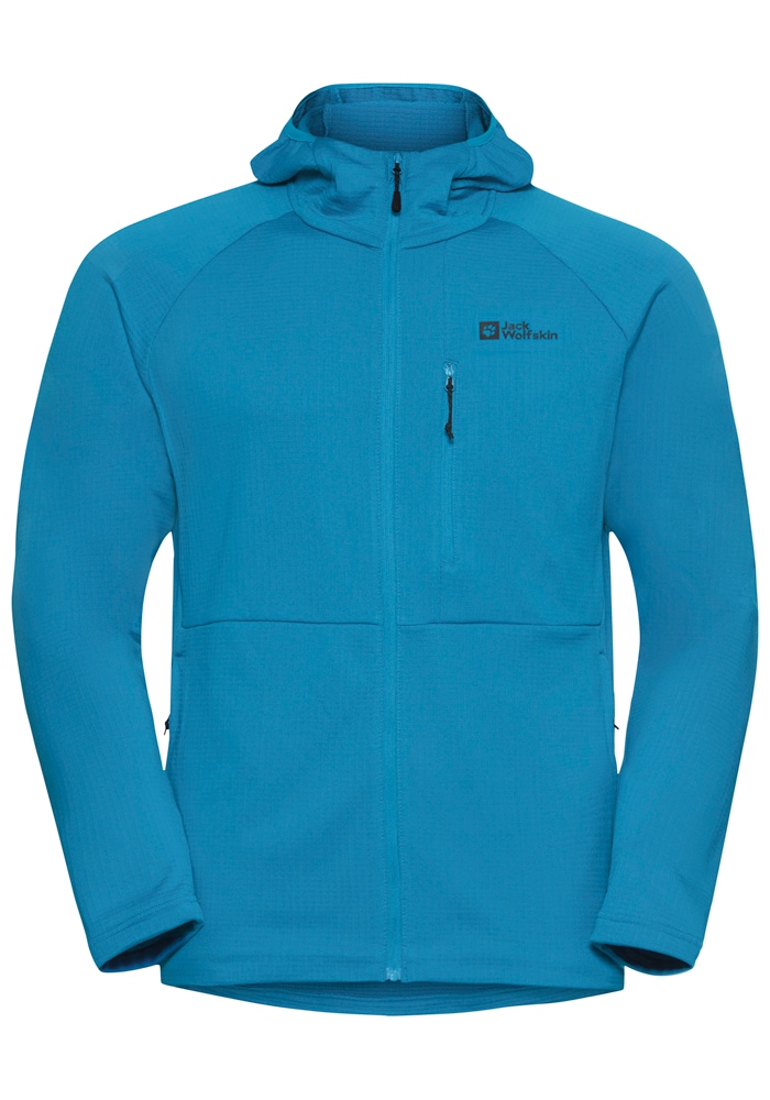 Jack Wolfskin Fleecejacke »KOLBENBERG HOODED FZ M«, mit Kapuze