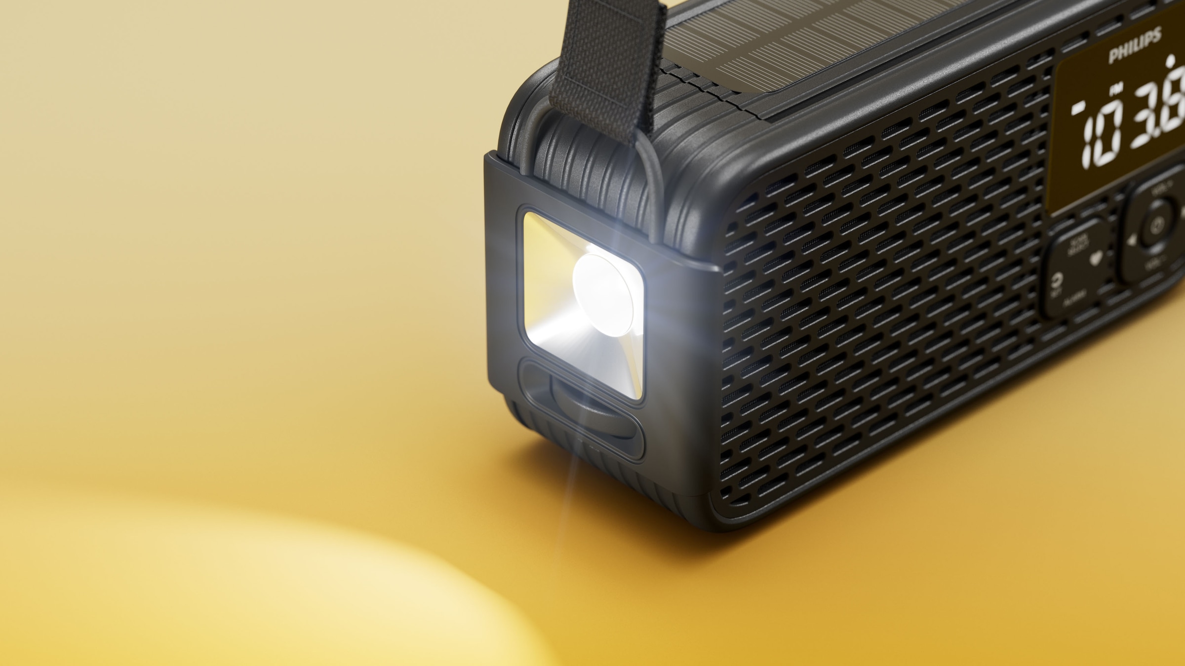 Philips Notfallradio »TAR3500/00« ( AM-Tuner | FM-Tuner 3 W) Kurbelradio, LED-Leuchte, lauter SOS-Alarm mit Blinkleuchte, USB-A