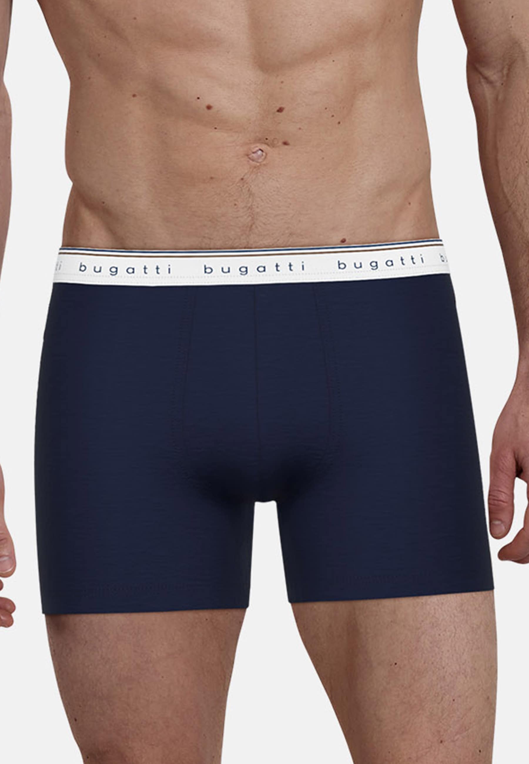 bugatti Boxershorts »Pisa«, (3er Pack), Mit elastischem Logobund