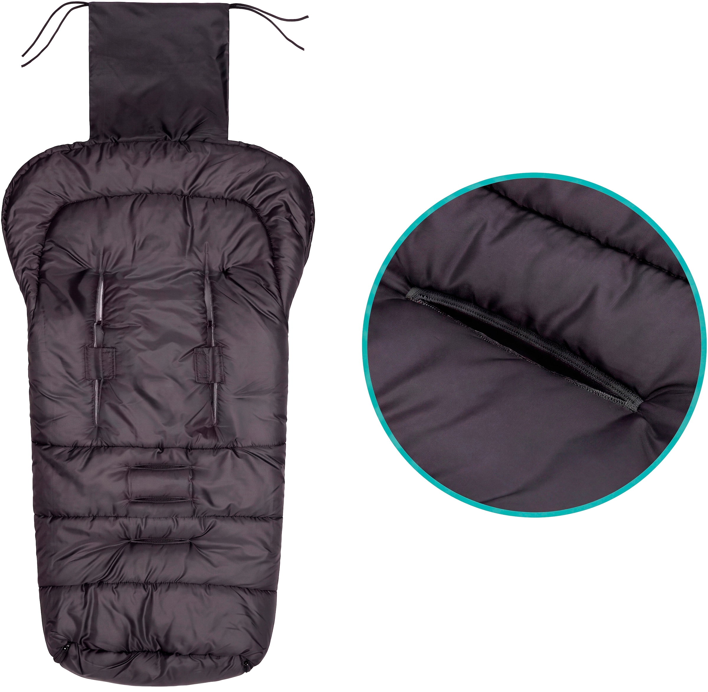 Fillikid Fußsack »Eco Big Winterfußsack, schwarz«