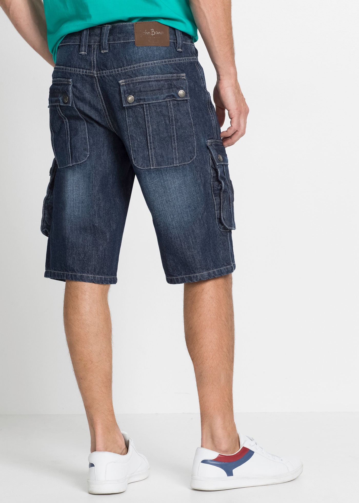 bonprix Bermudas  mit Used-Effekt, regular fit, aus Baumwolle