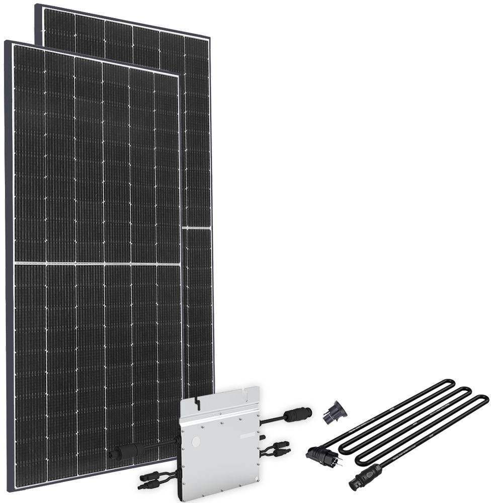 Offgridtec Solaranlage »Solar-Direct 830W HM-800« Schukosteckdose, 10 m Anschlusskabel, ohne Halterung in schwarz