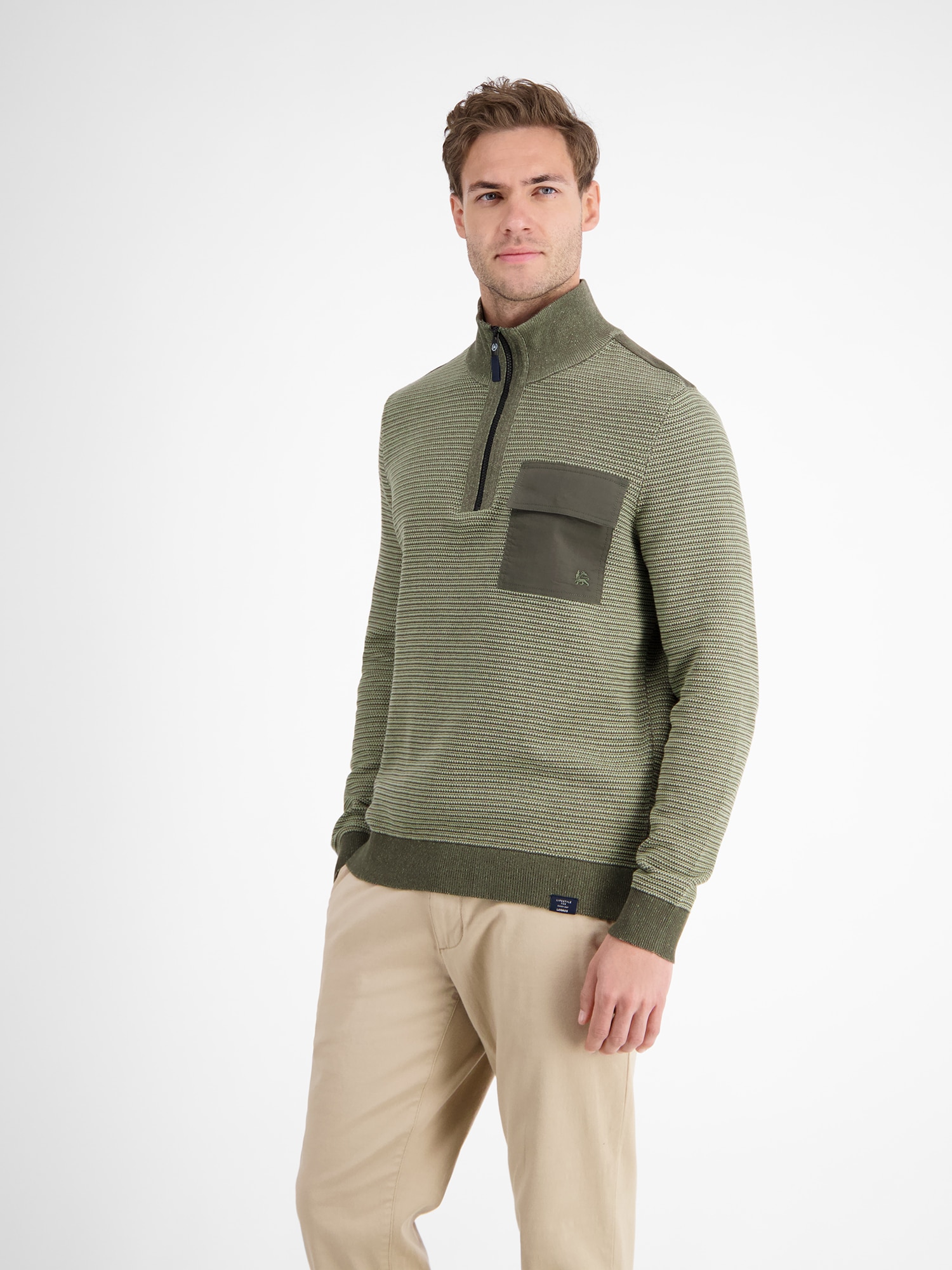 LERROS Strickpullover »LERROS Stricktroyer in Strukturstrick«
