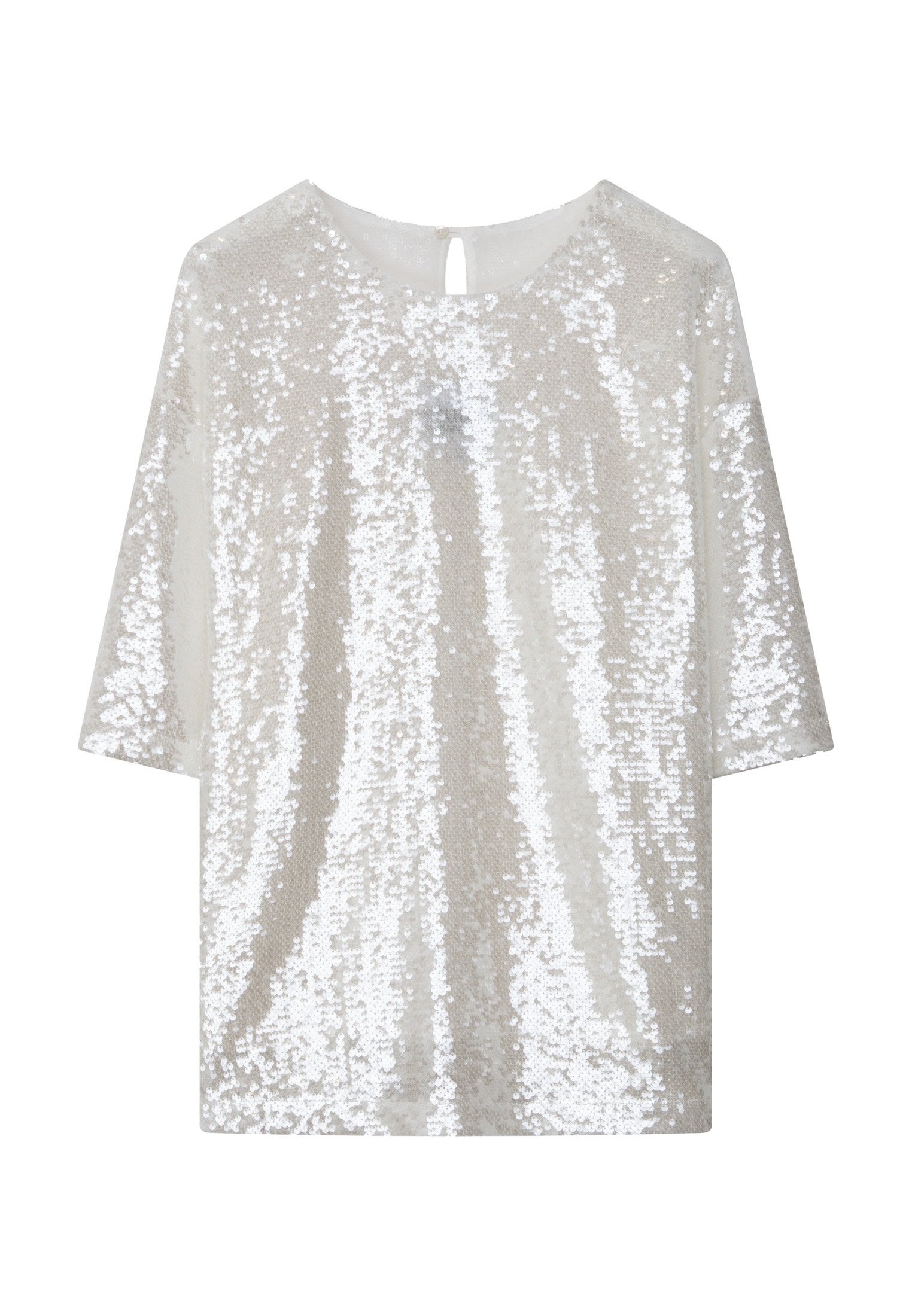 studio seidensticker T-Shirt »Studio« Ohne Arm Pailletten