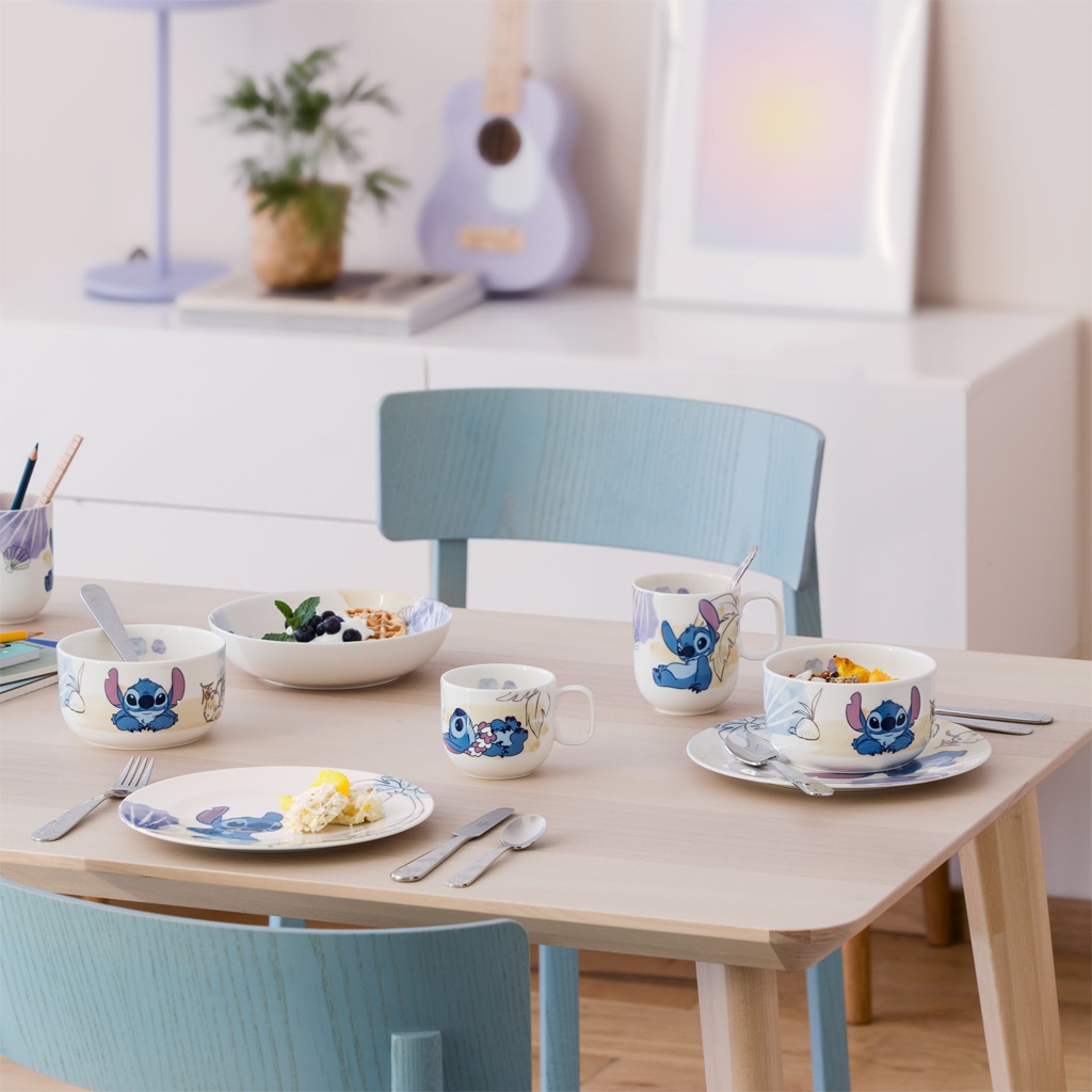 Villeroy & Boch Kinderbecher »Becher mit Henkel Disney Stitch 280 ml 6er Set bunt« Spülmaschinenfest, Mikrowellensicher