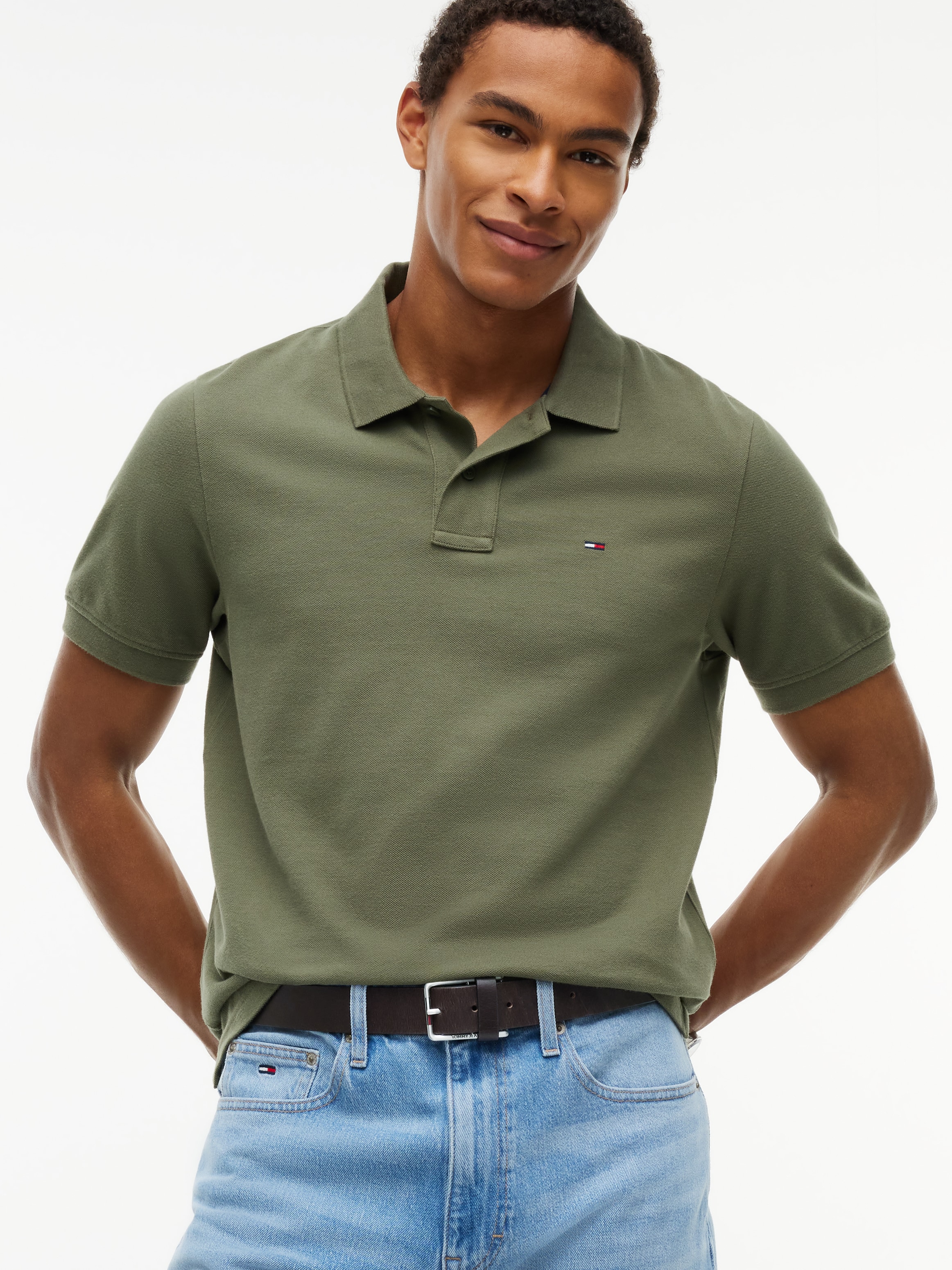 Tommy Jeans Ledergürtel »TJM AUSTIN 3.5« Größenverstellbar mit Label-Details an der Schließe