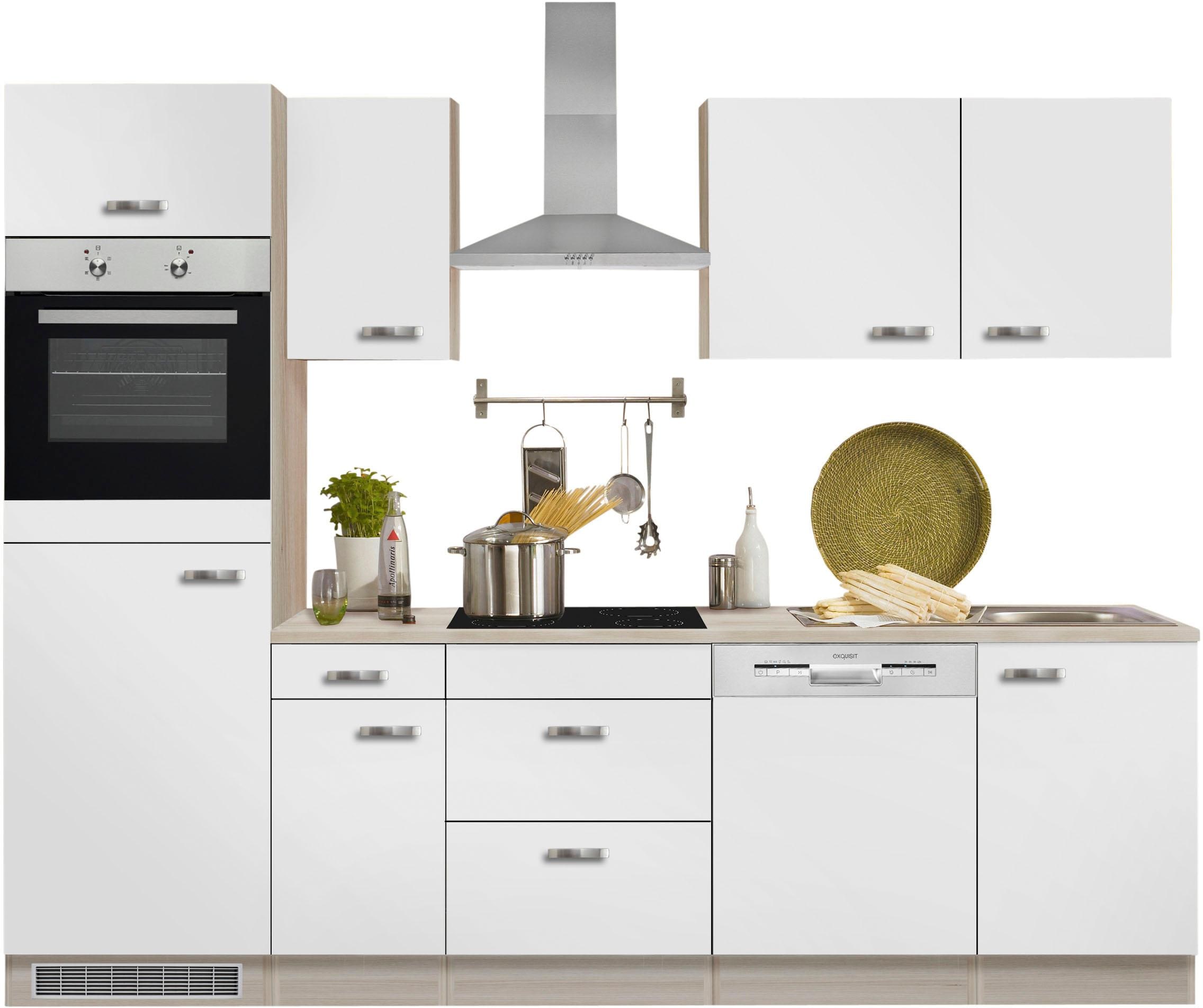 OPTIFIT Küchenzeile »Faro« Breite 270 cm, wahlweise mit E-Geräten, mit Arbeitsplatte